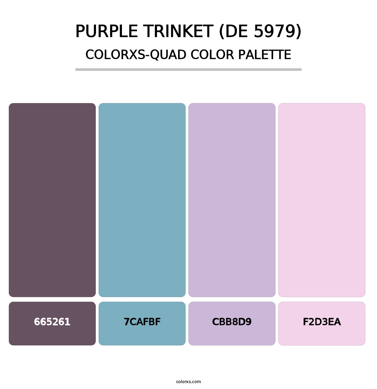 Purple Trinket (DE 5979) - Colorxs Quad Palette