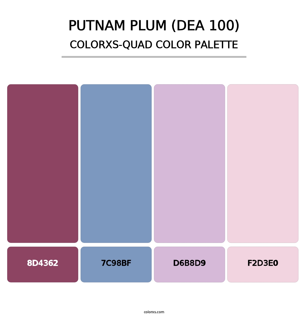 Putnam Plum (DEA 100) - Colorxs Quad Palette