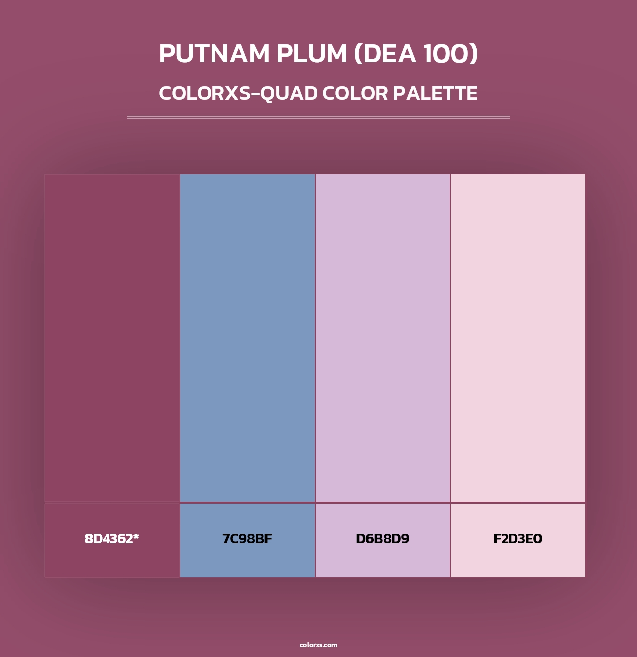 Putnam Plum (DEA 100) - Colorxs Quad Palette