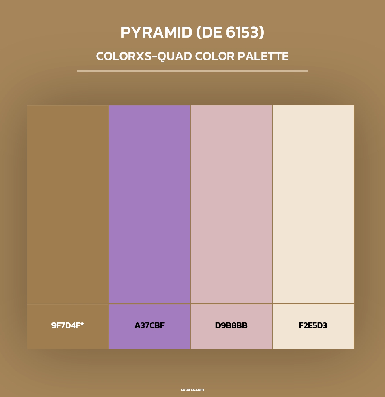 Pyramid (DE 6153) - Colorxs Quad Palette