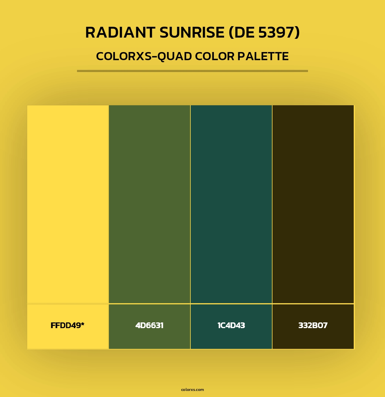 Radiant Sunrise (DE 5397) - Colorxs Quad Palette