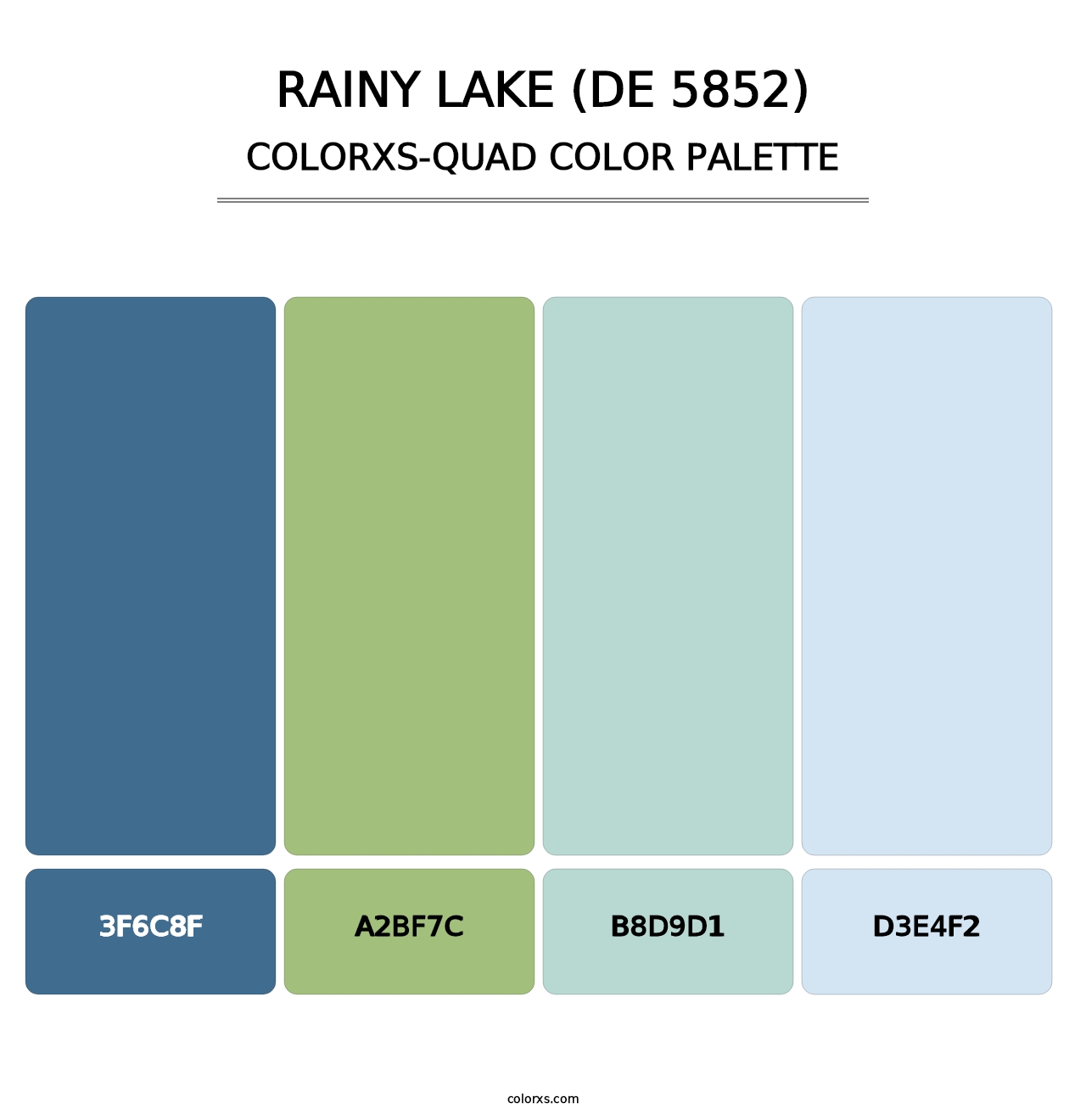 Rainy Lake (DE 5852) - Colorxs Quad Palette