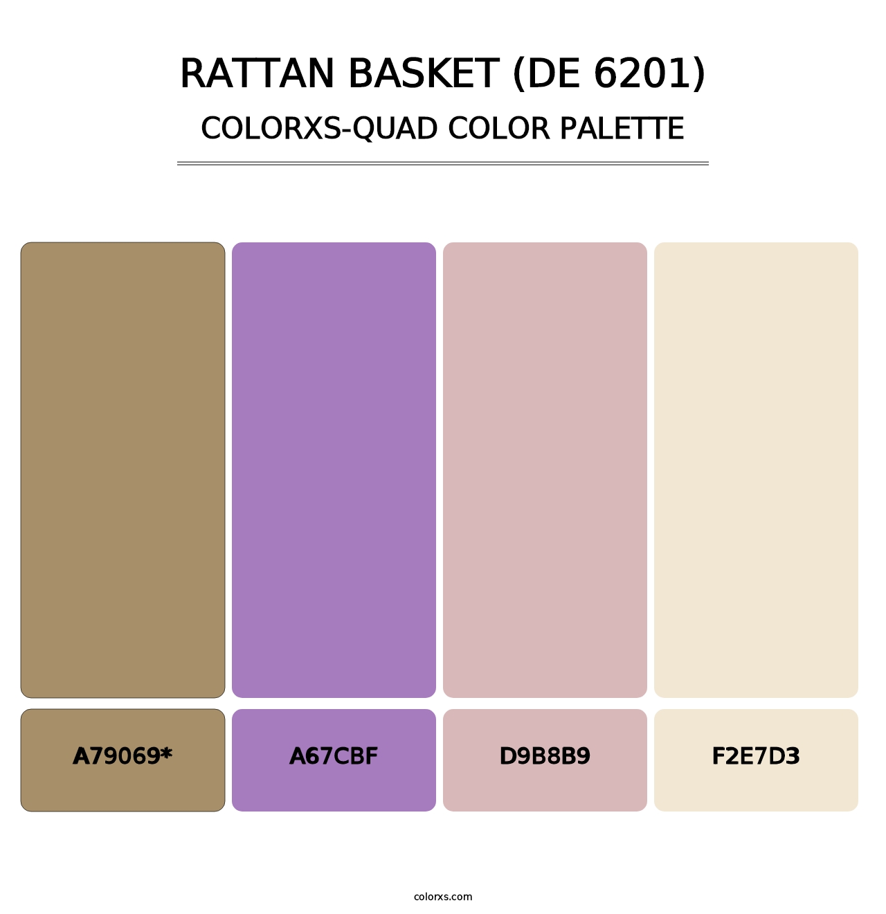 Rattan Basket (DE 6201) - Colorxs Quad Palette