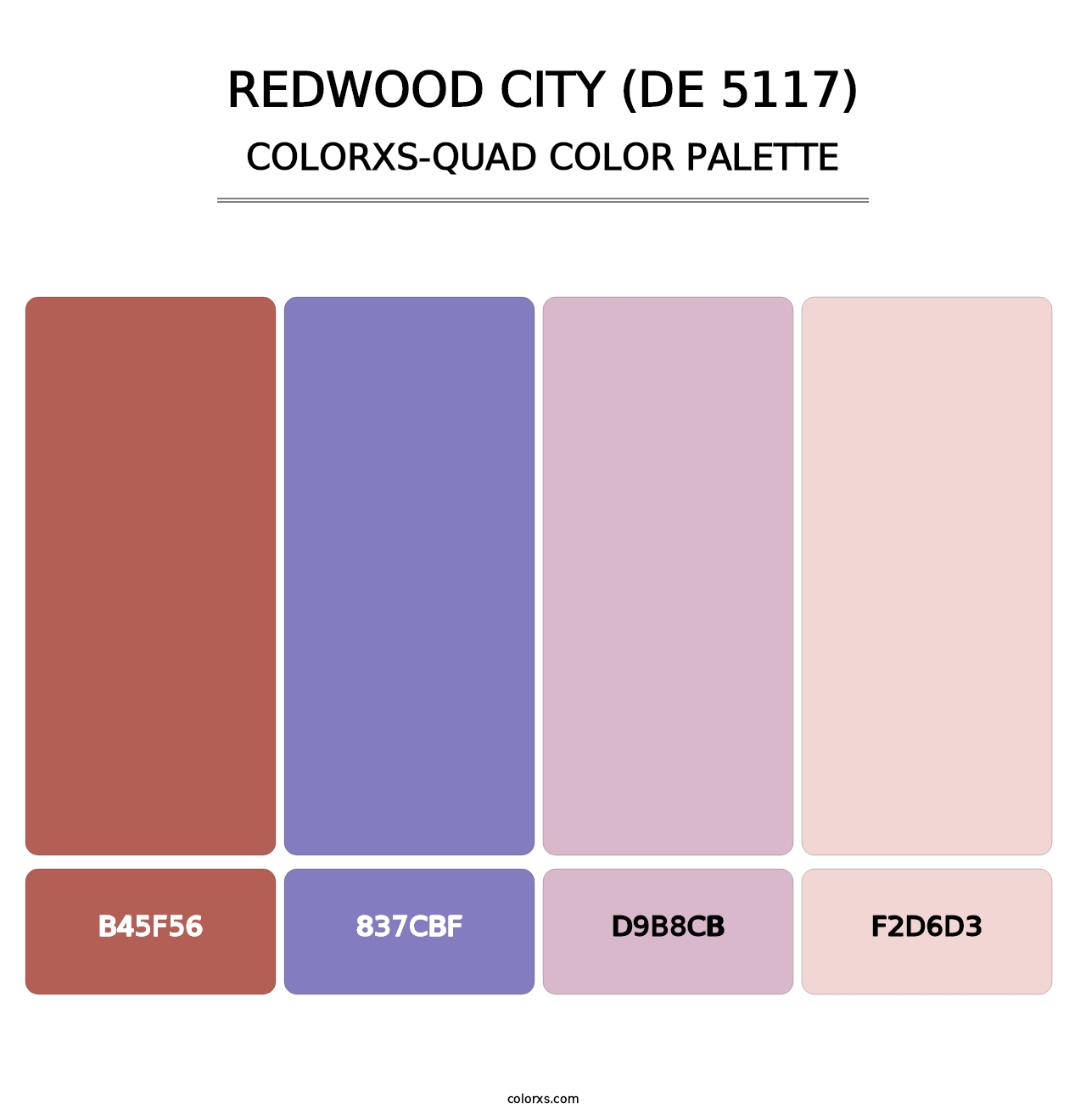 Redwood City (DE 5117) - Colorxs Quad Palette