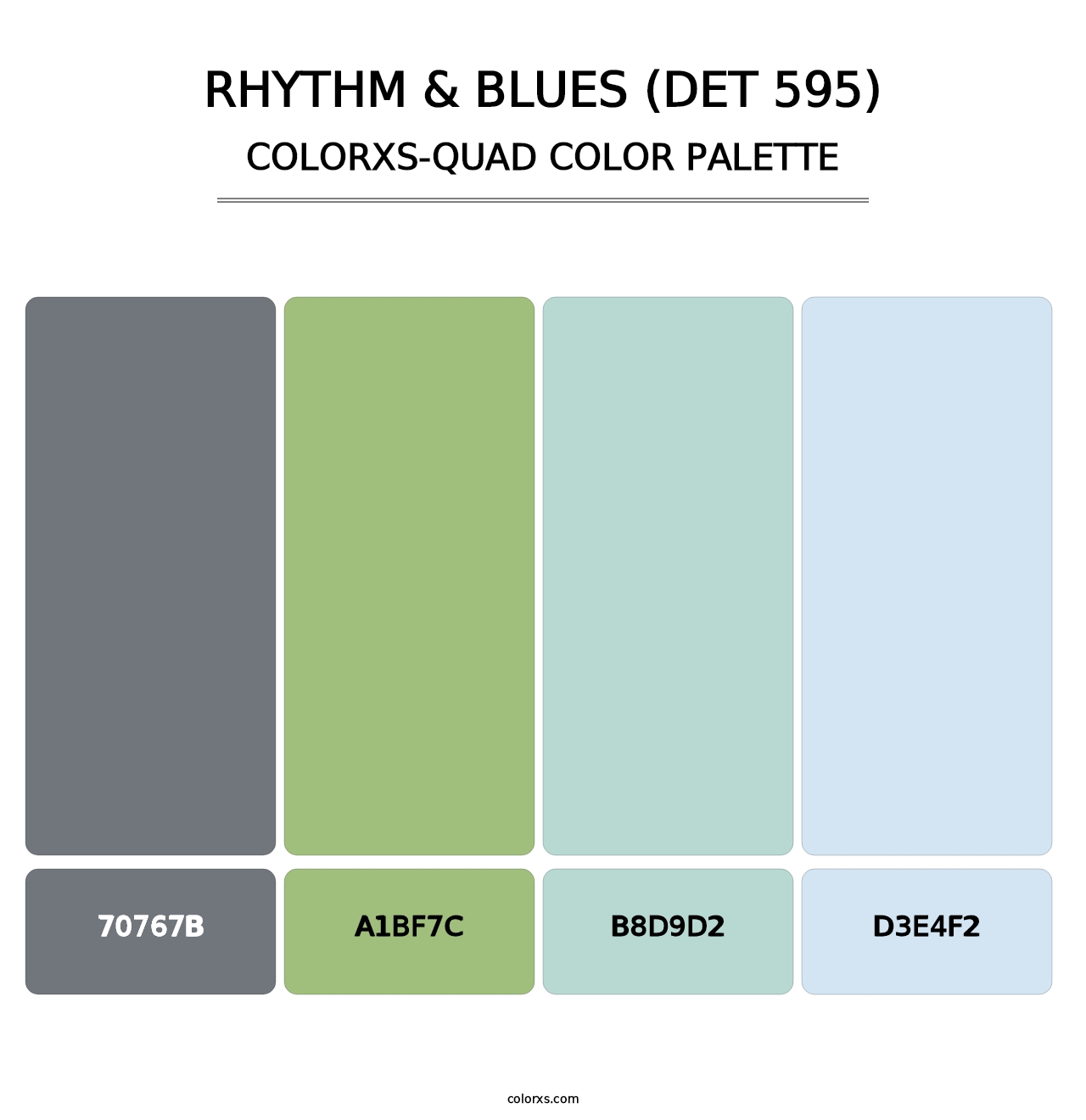 Rhythm & Blues (DET 595) - Colorxs Quad Palette
