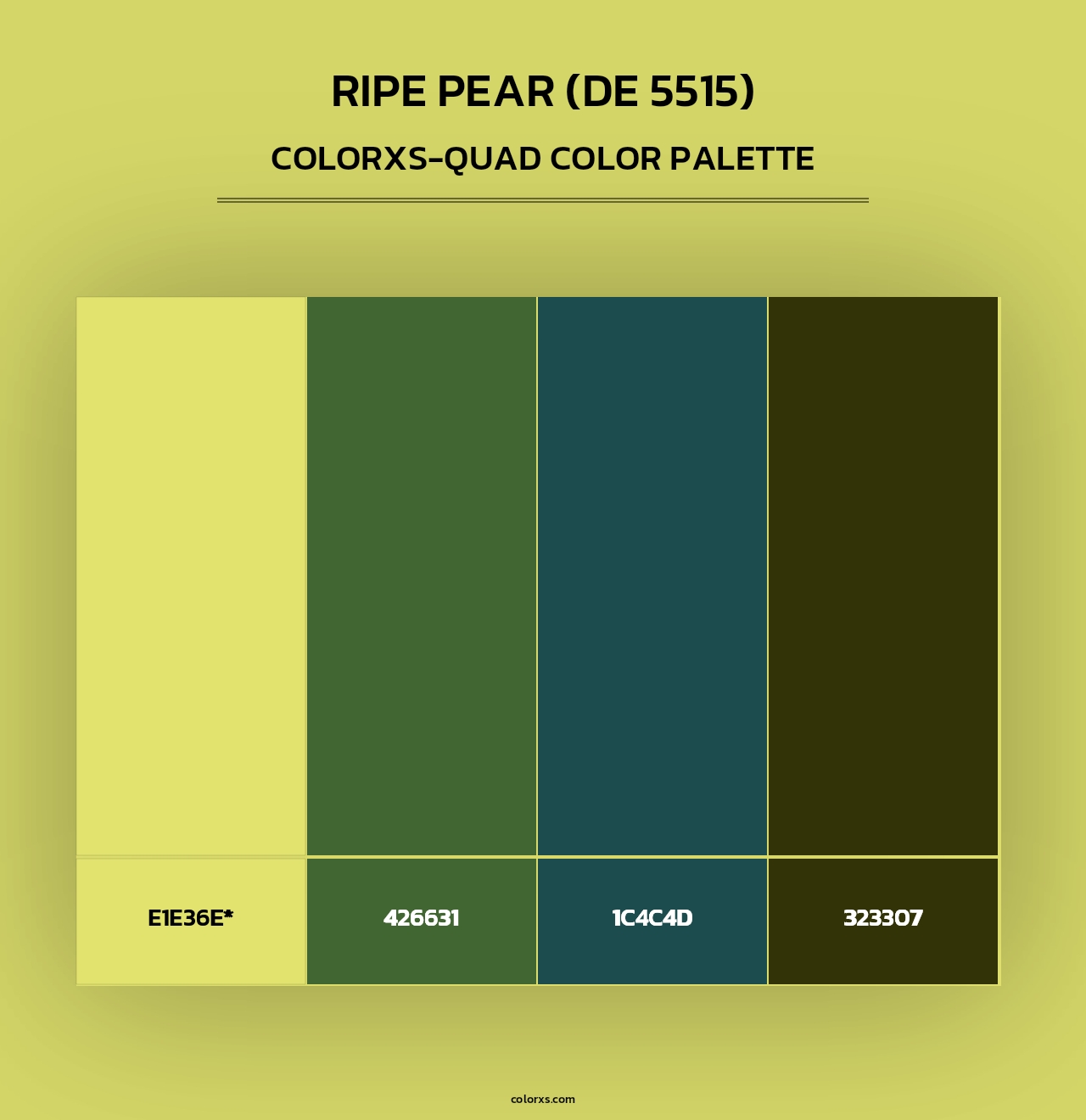 Ripe Pear (DE 5515) - Colorxs Quad Palette