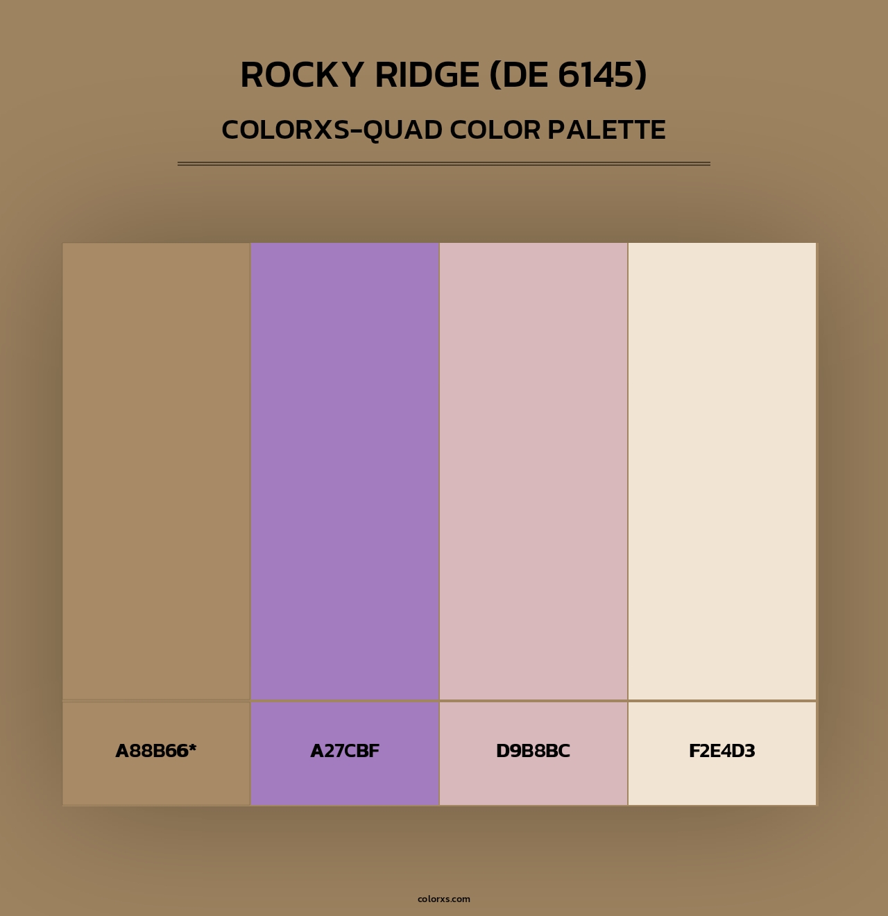 Rocky Ridge (DE 6145) - Colorxs Quad Palette