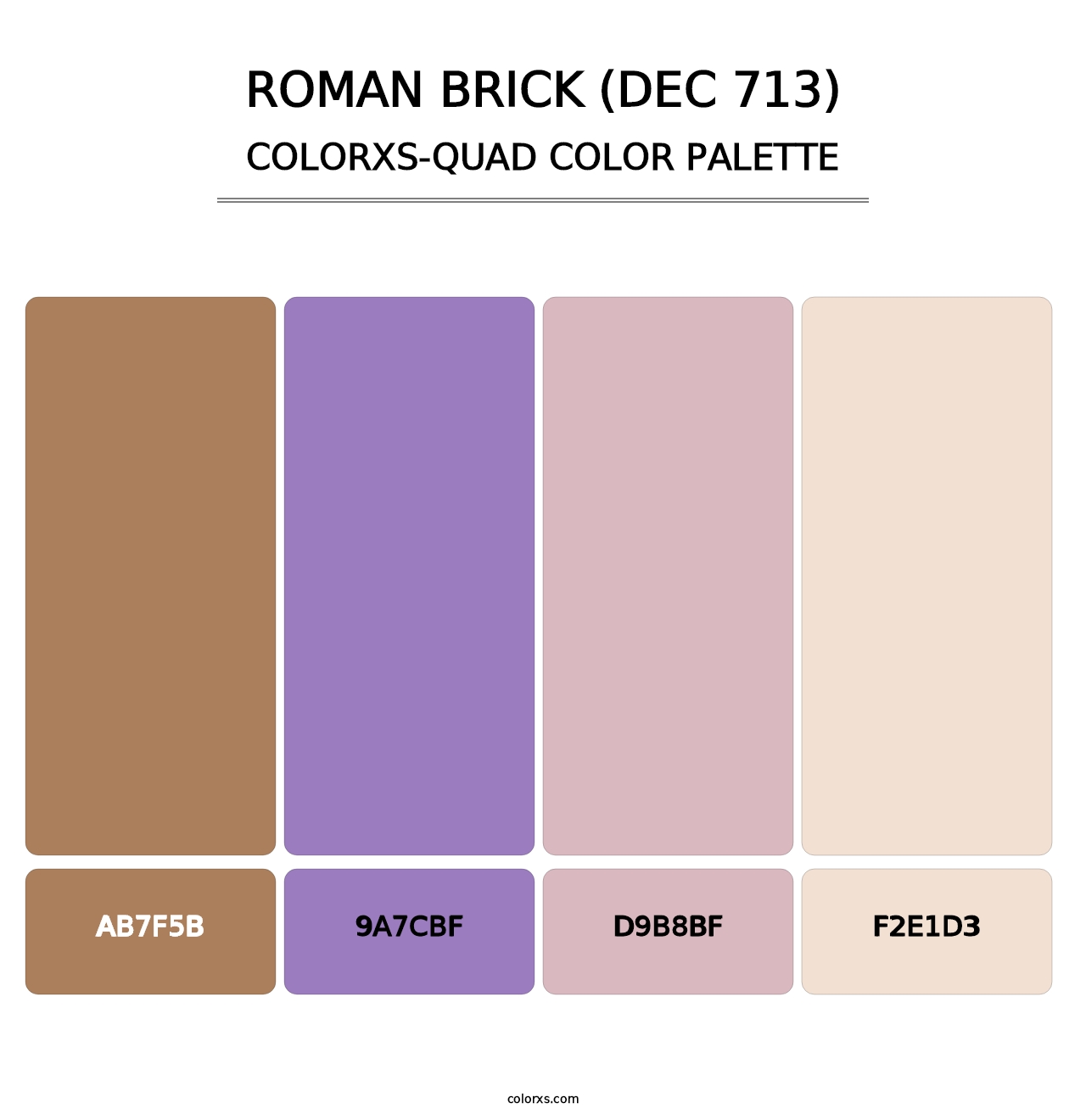 Roman Brick (DEC 713) - Colorxs Quad Palette