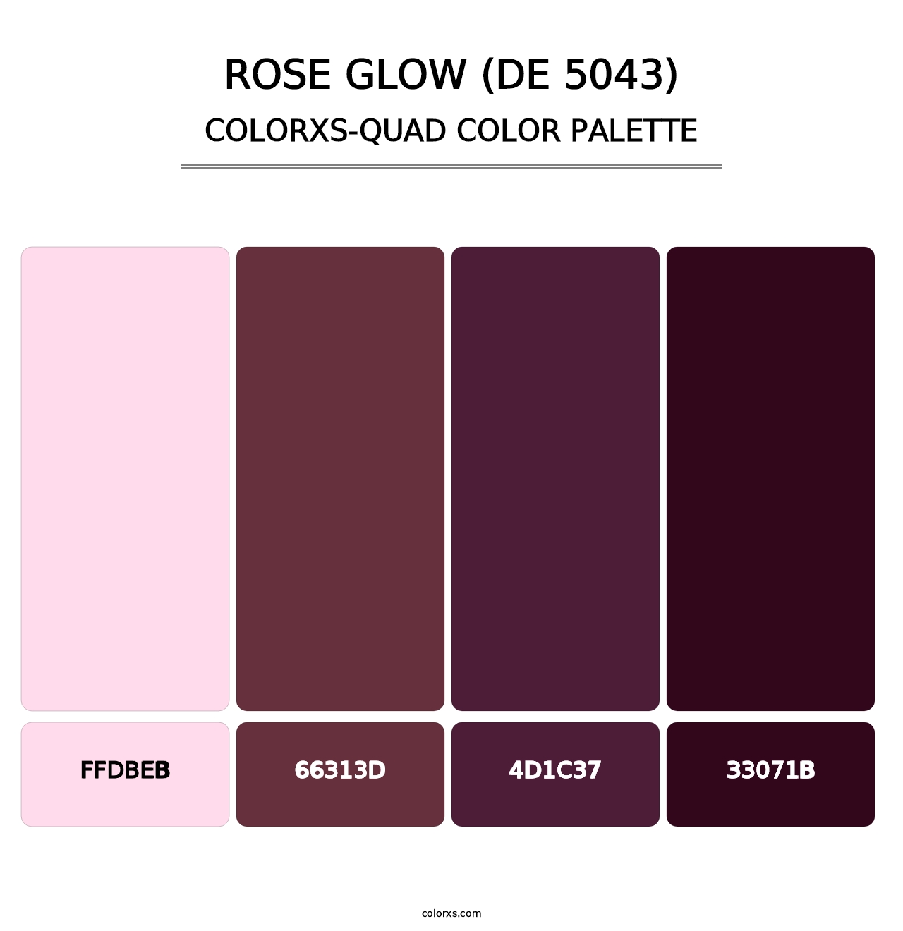 Rose Glow (DE 5043) - Colorxs Quad Palette