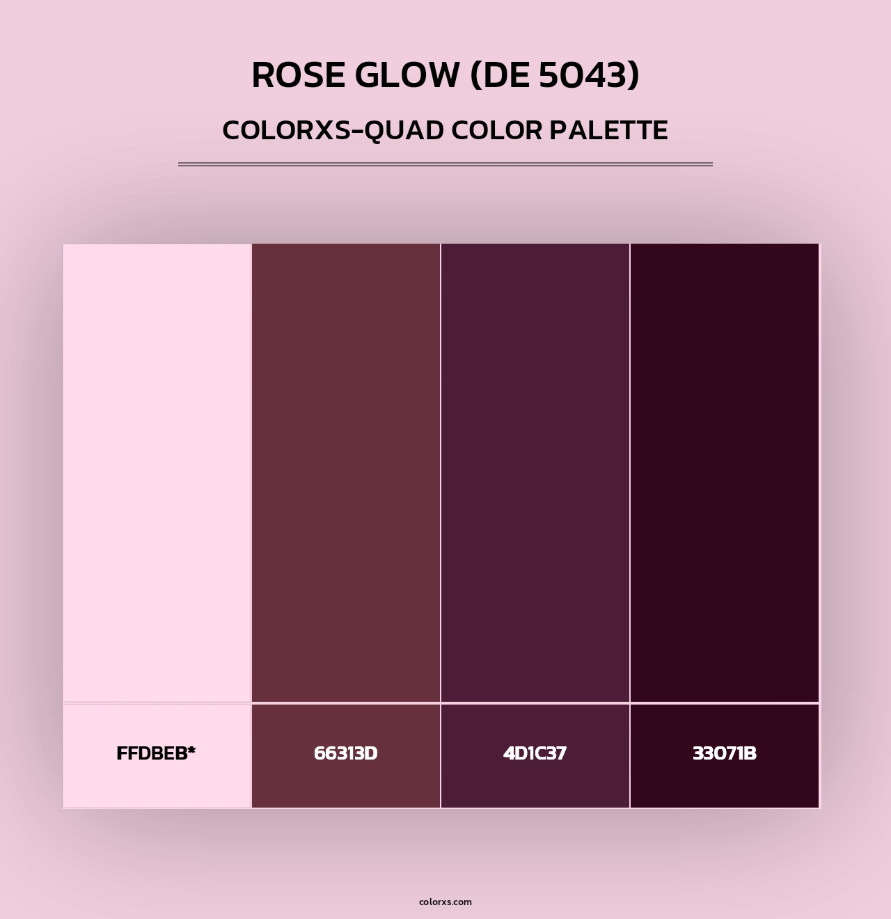 Rose Glow (DE 5043) - Colorxs Quad Palette