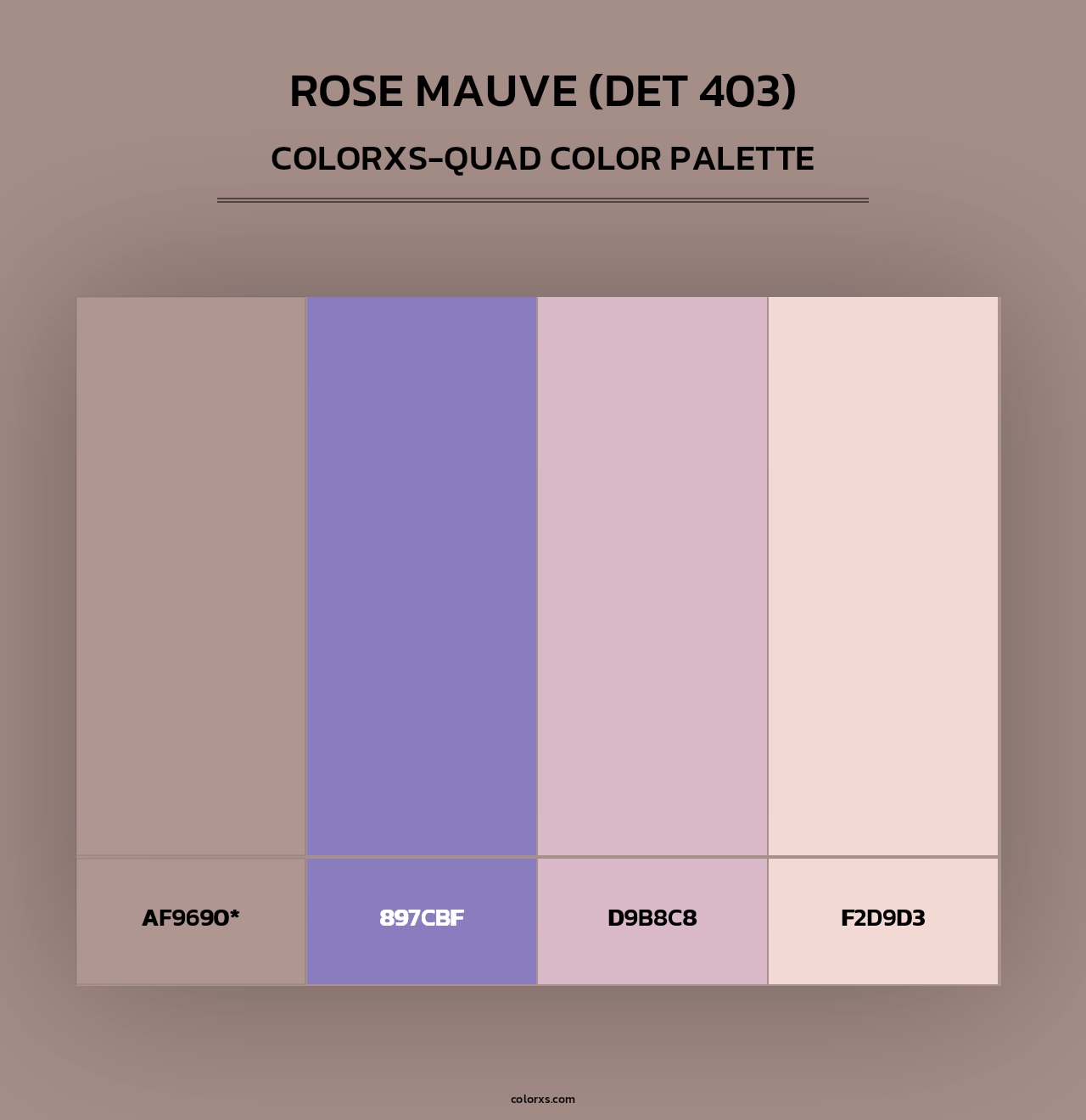 Rose Mauve (DET 403) - Colorxs Quad Palette