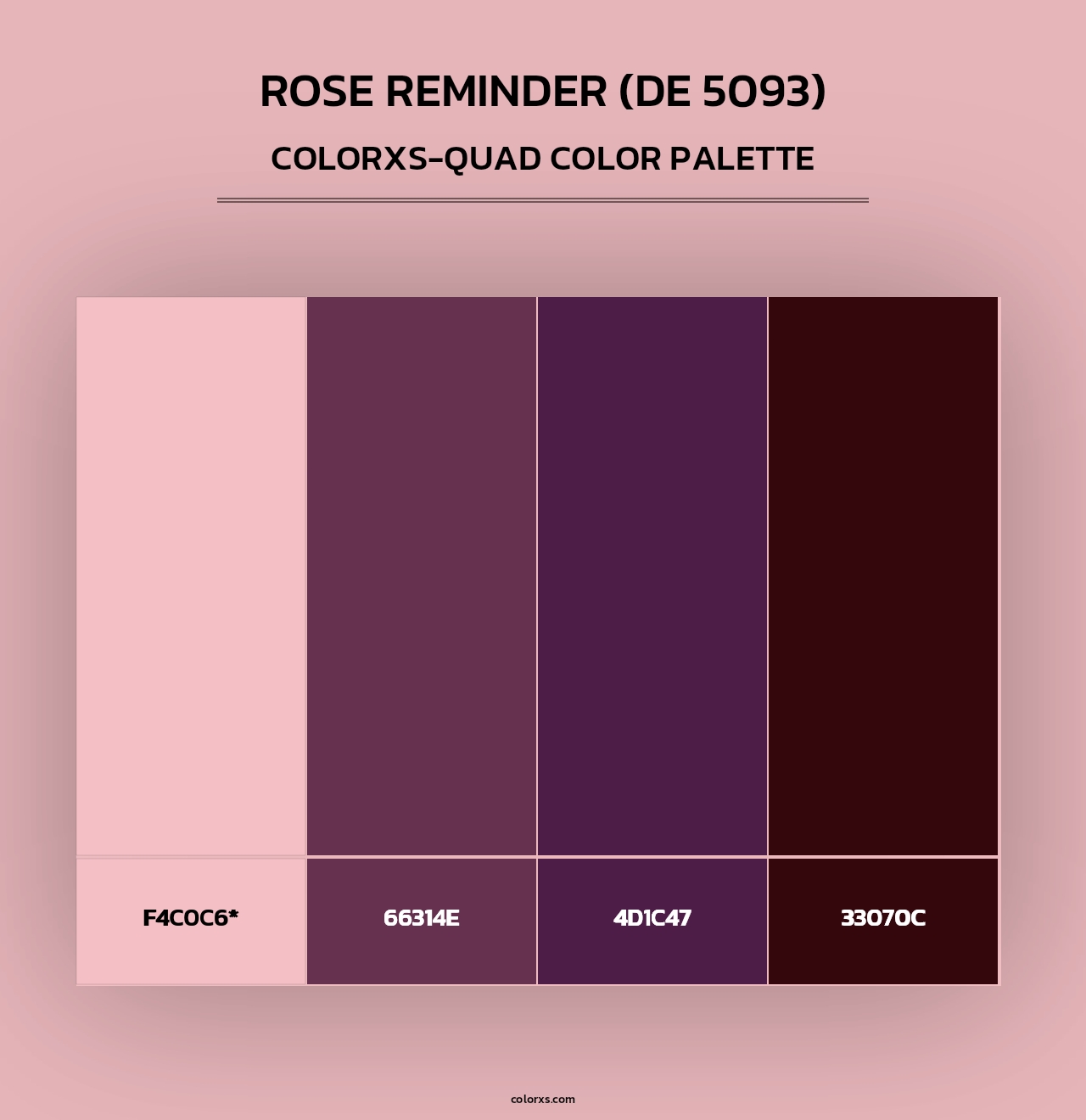 Rose Reminder (DE 5093) - Colorxs Quad Palette