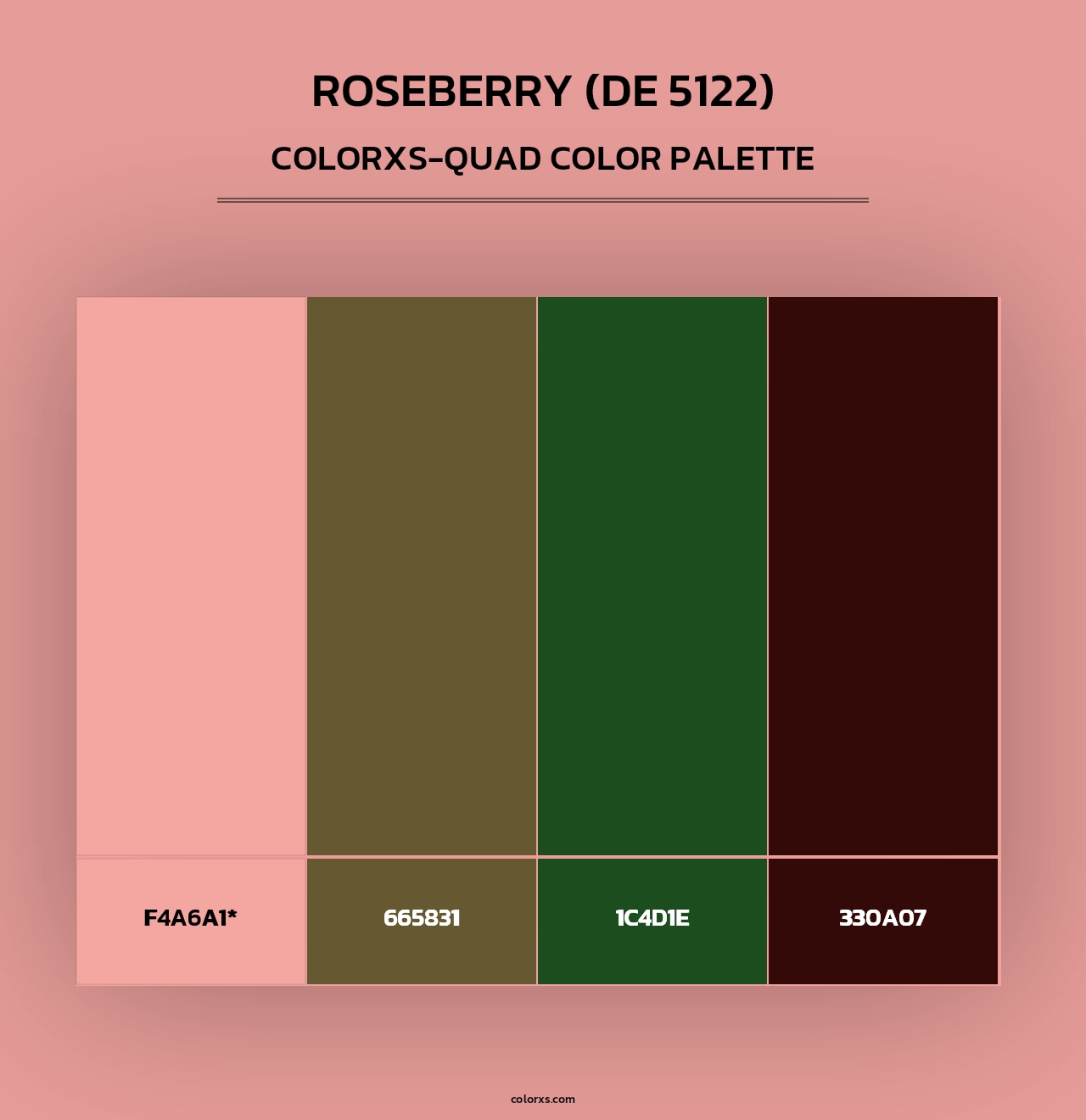 Roseberry (DE 5122) - Colorxs Quad Palette