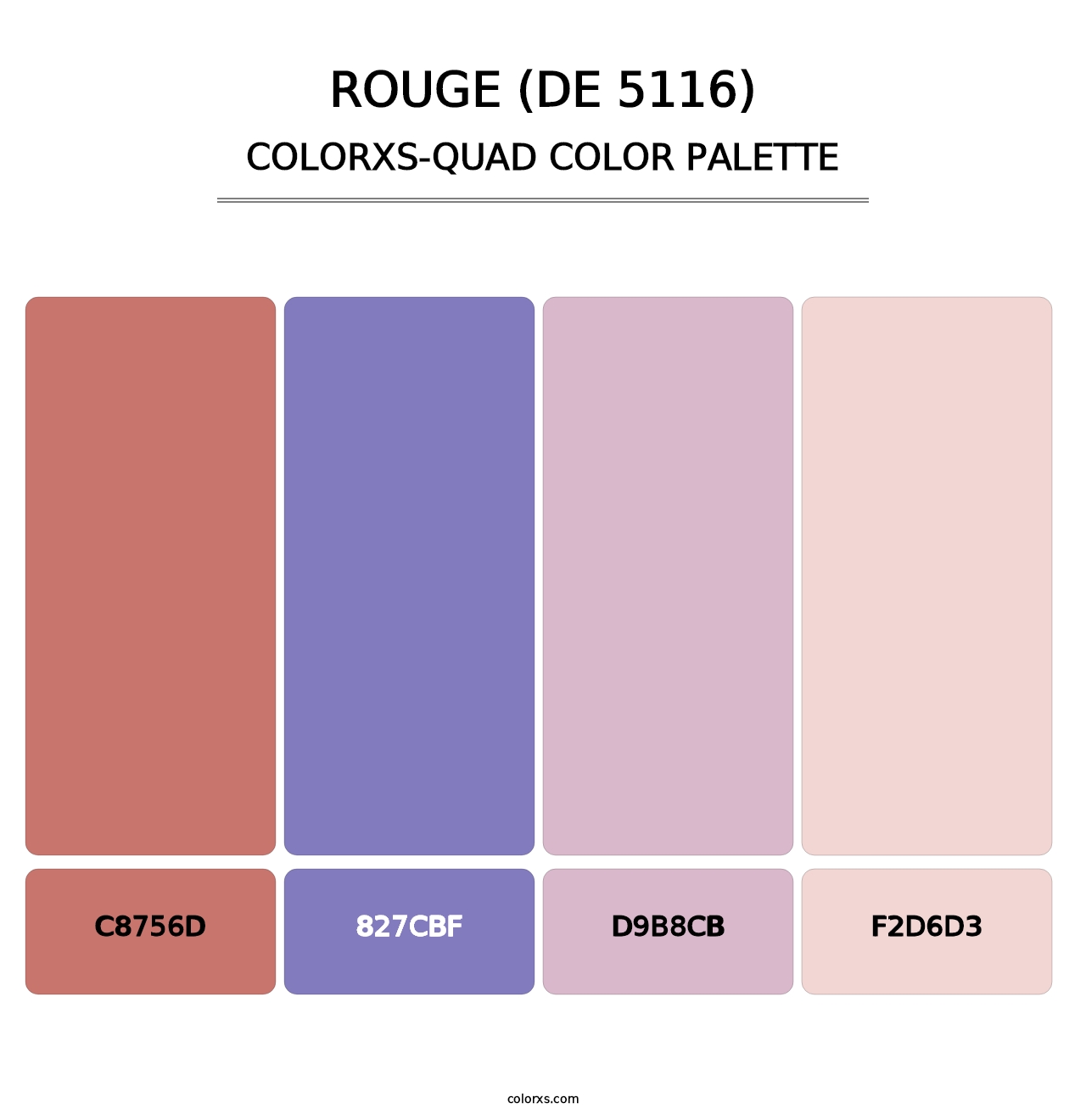 Rouge (DE 5116) - Colorxs Quad Palette