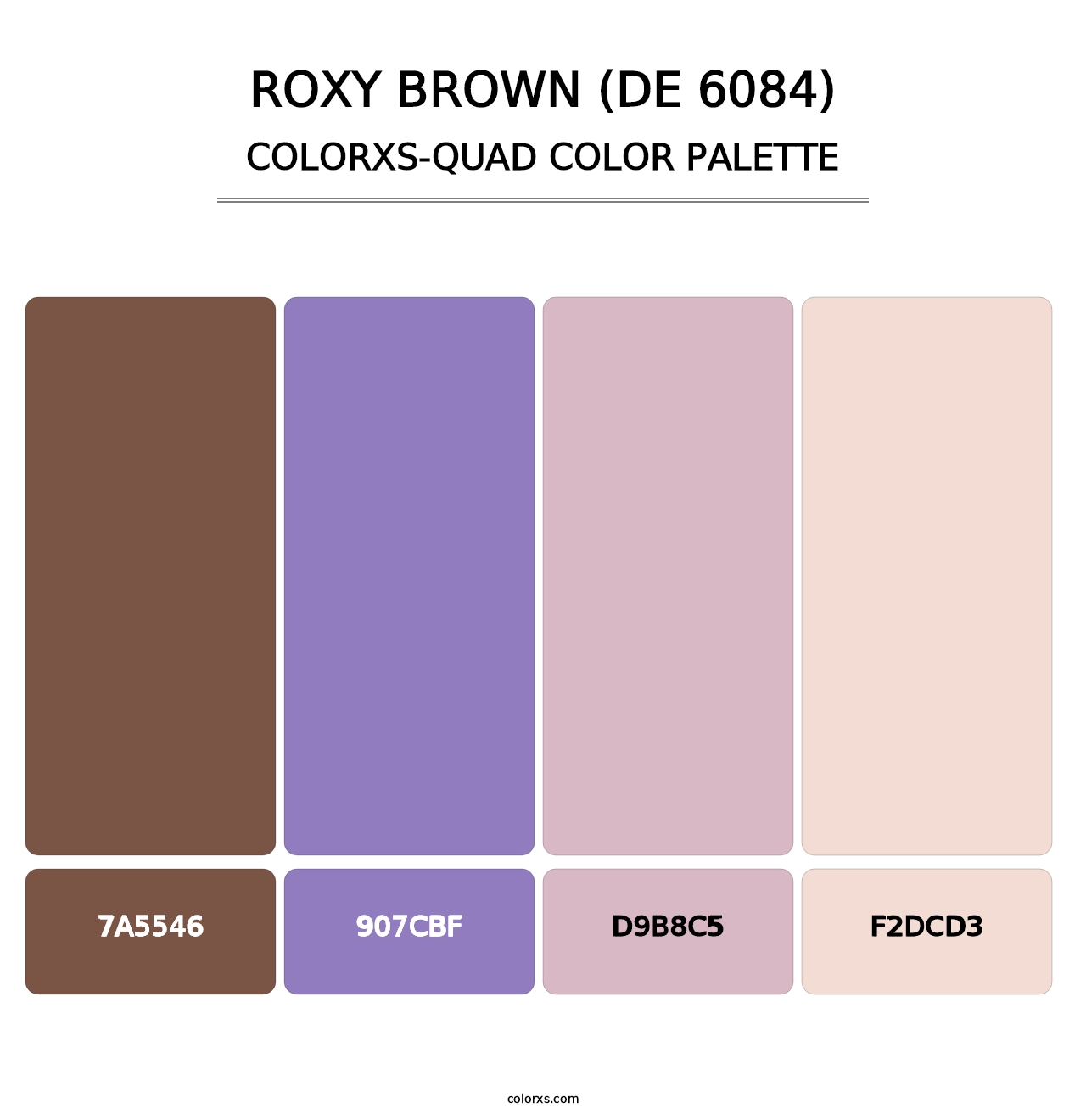 Roxy Brown (DE 6084) - Colorxs Quad Palette