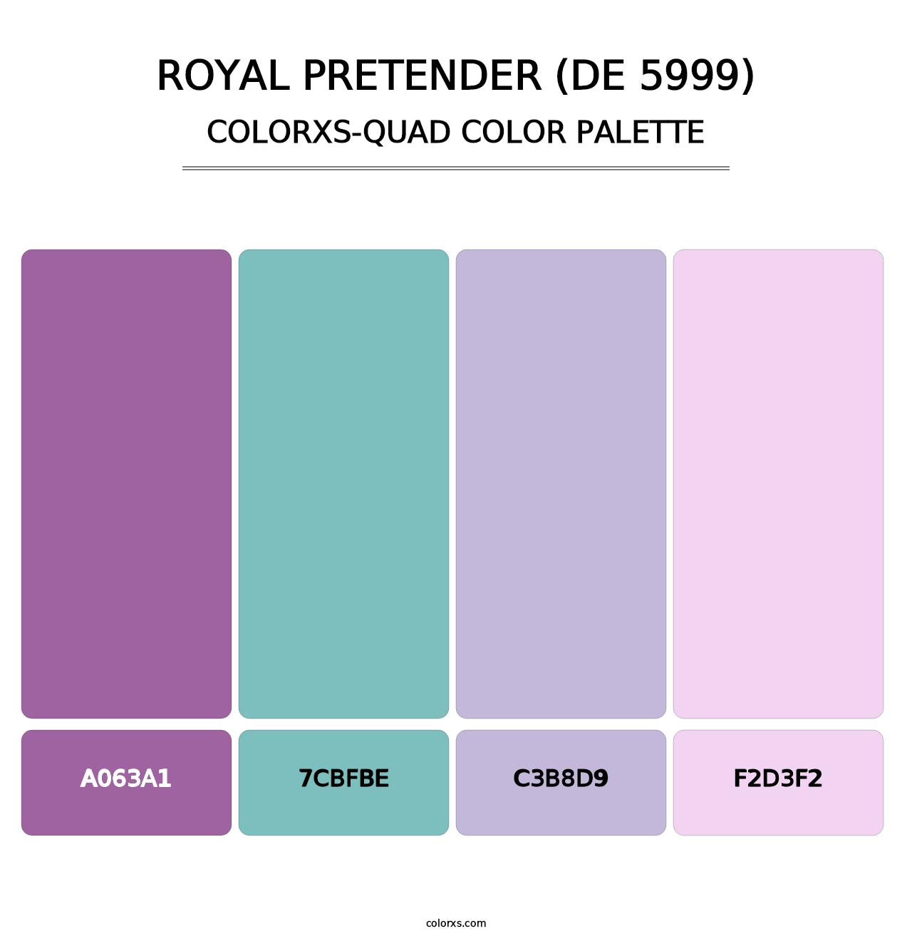 Royal Pretender (DE 5999) - Colorxs Quad Palette