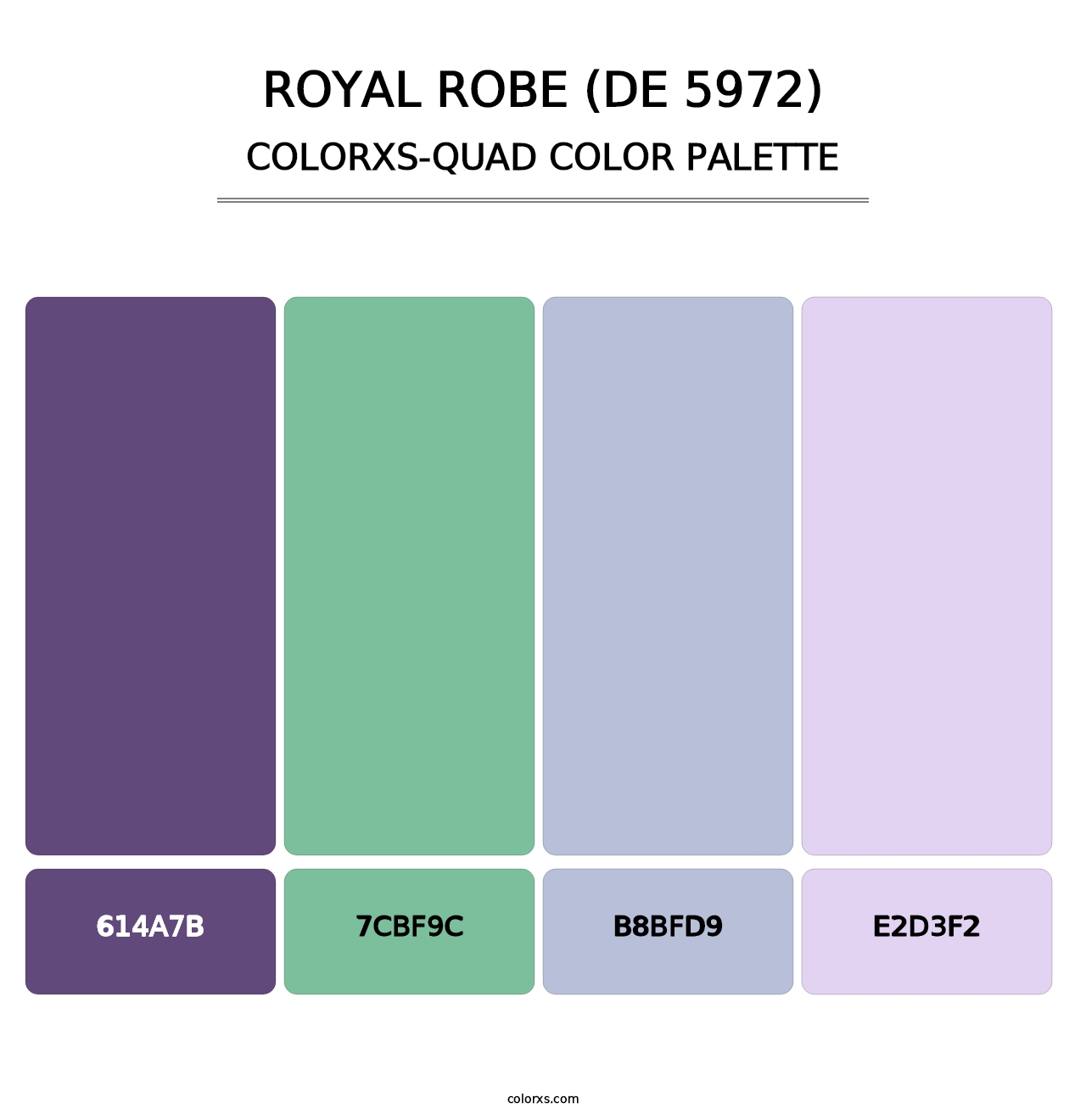 Royal Robe (DE 5972) - Colorxs Quad Palette