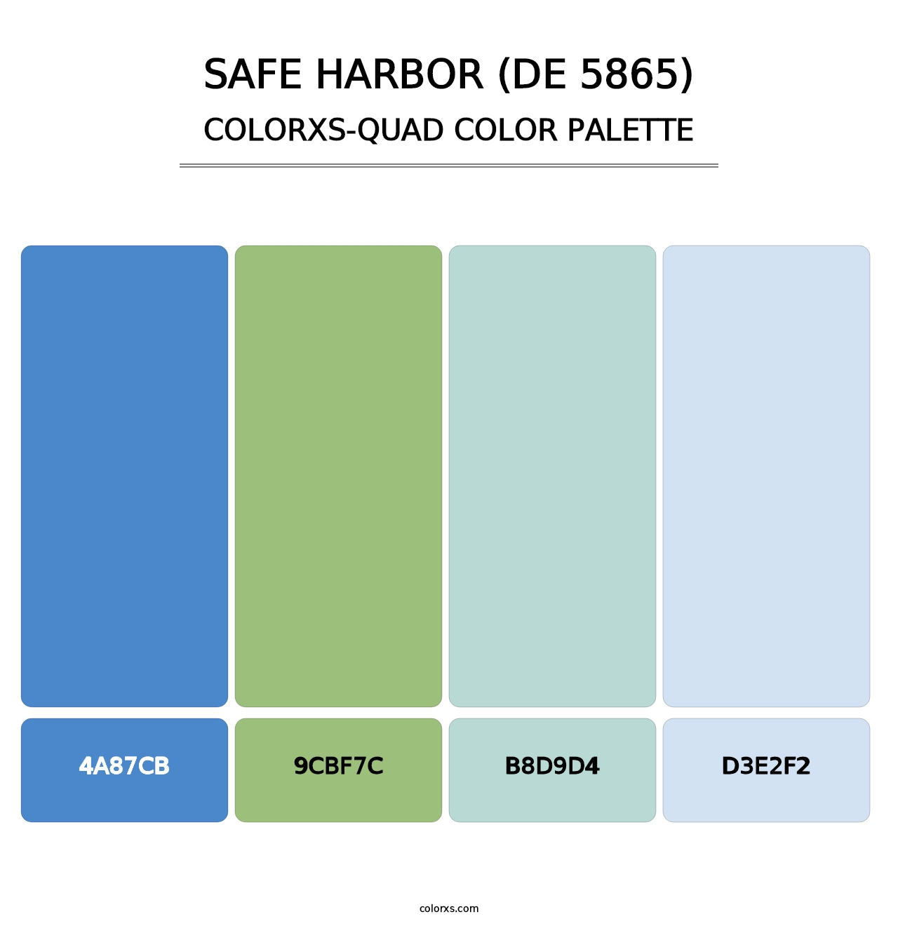 Safe Harbor (DE 5865) - Colorxs Quad Palette
