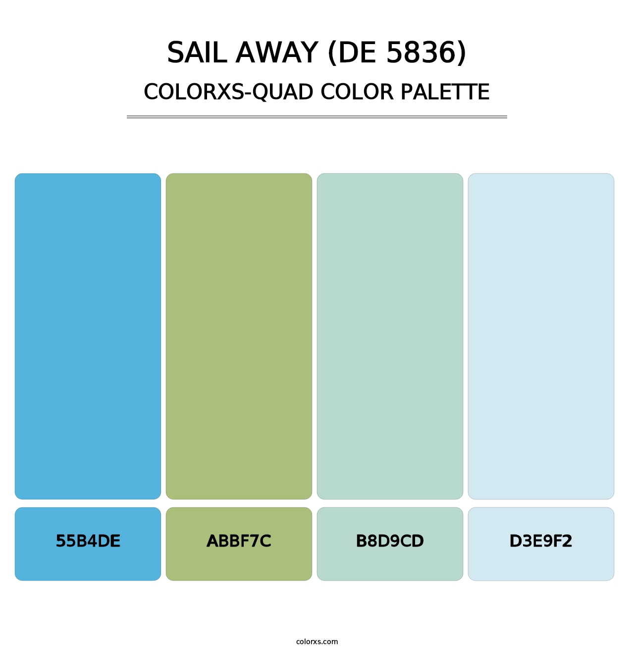 Sail Away (DE 5836) - Colorxs Quad Palette