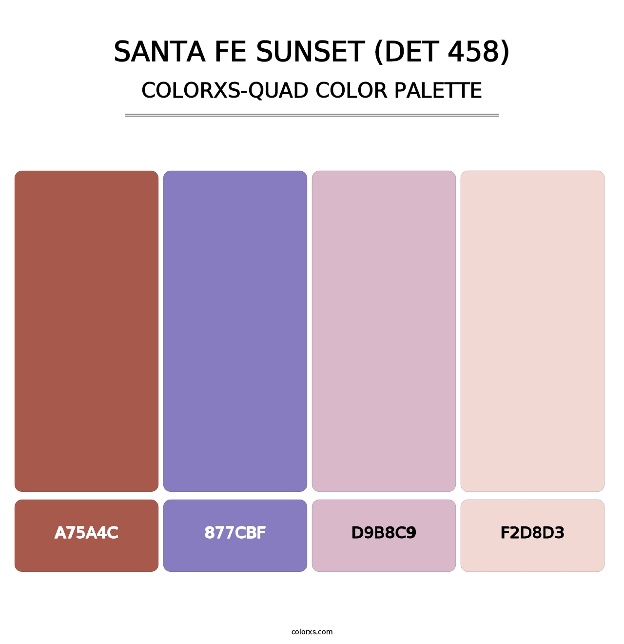 Santa Fe Sunset (DET 458) - Colorxs Quad Palette