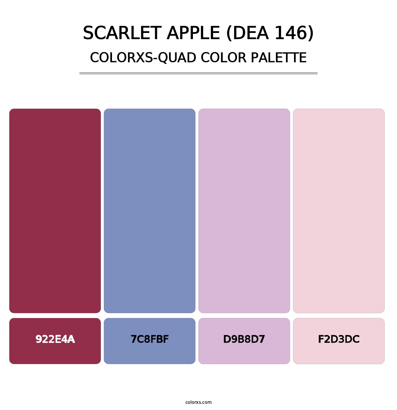 Scarlet Apple (DEA 146) - Colorxs Quad Palette
