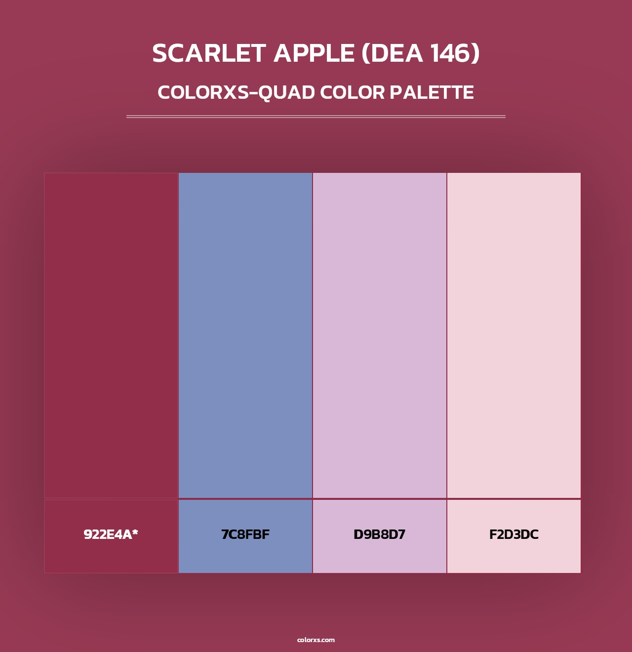 Scarlet Apple (DEA 146) - Colorxs Quad Palette