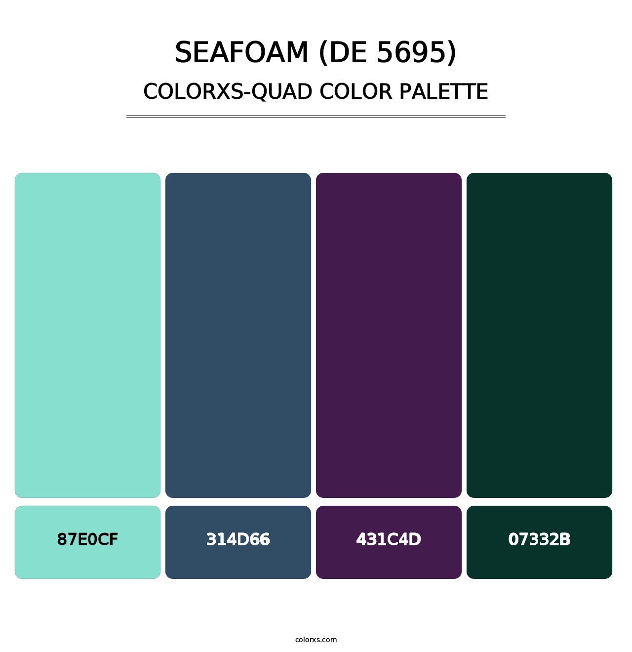 Seafoam (DE 5695) - Colorxs Quad Palette