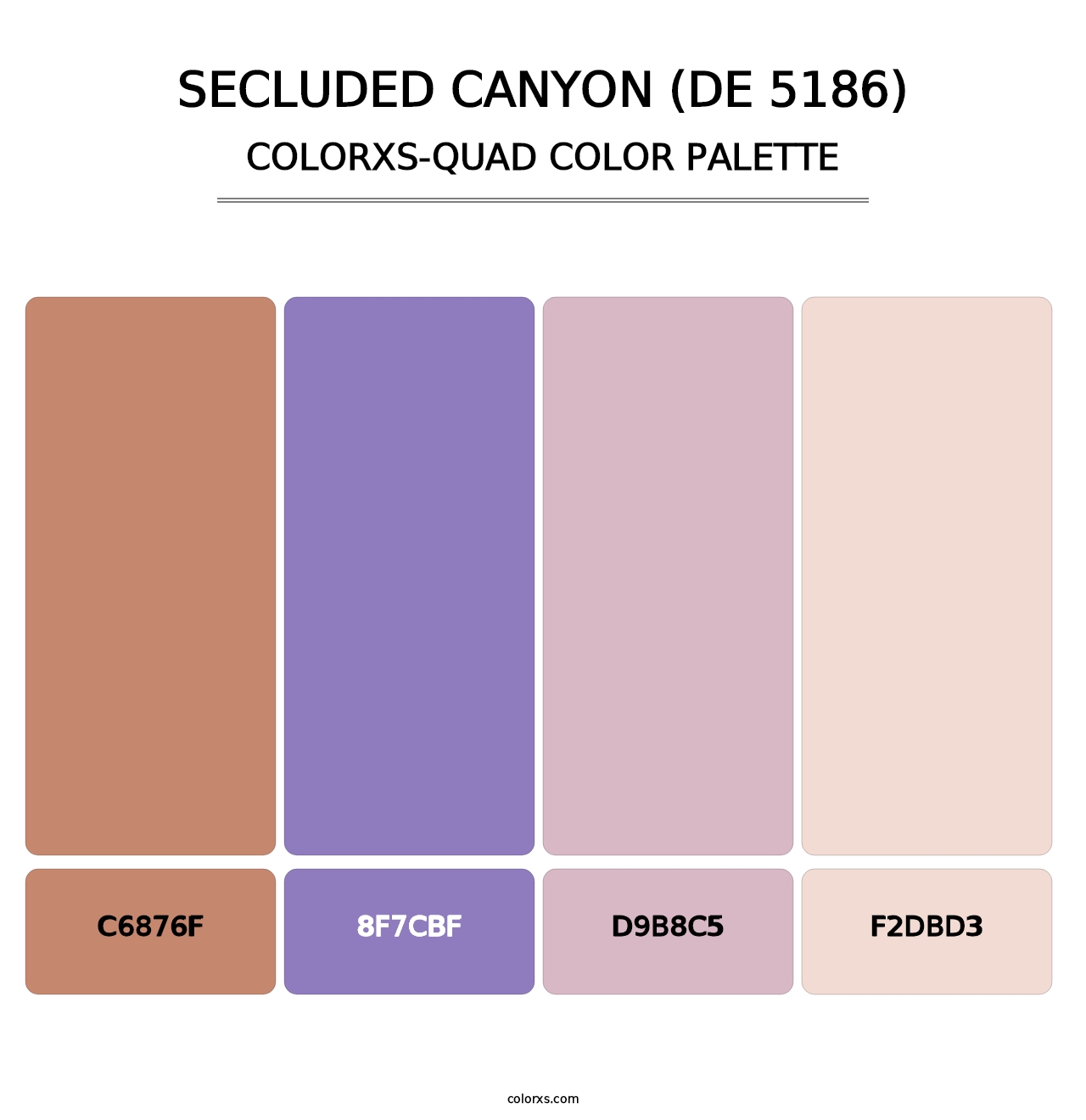 Secluded Canyon (DE 5186) - Colorxs Quad Palette