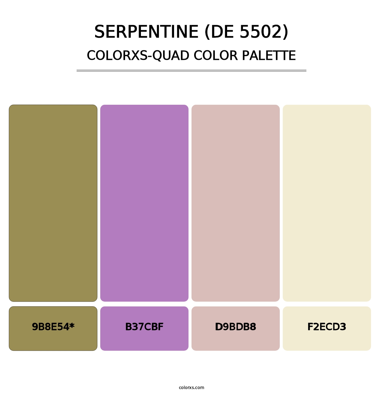 Serpentine (DE 5502) - Colorxs Quad Palette