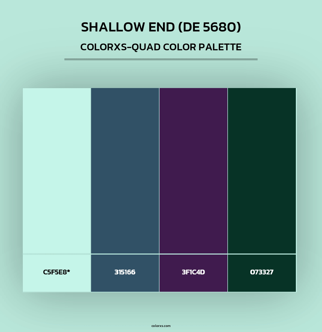 Shallow End (DE 5680) - Colorxs Quad Palette