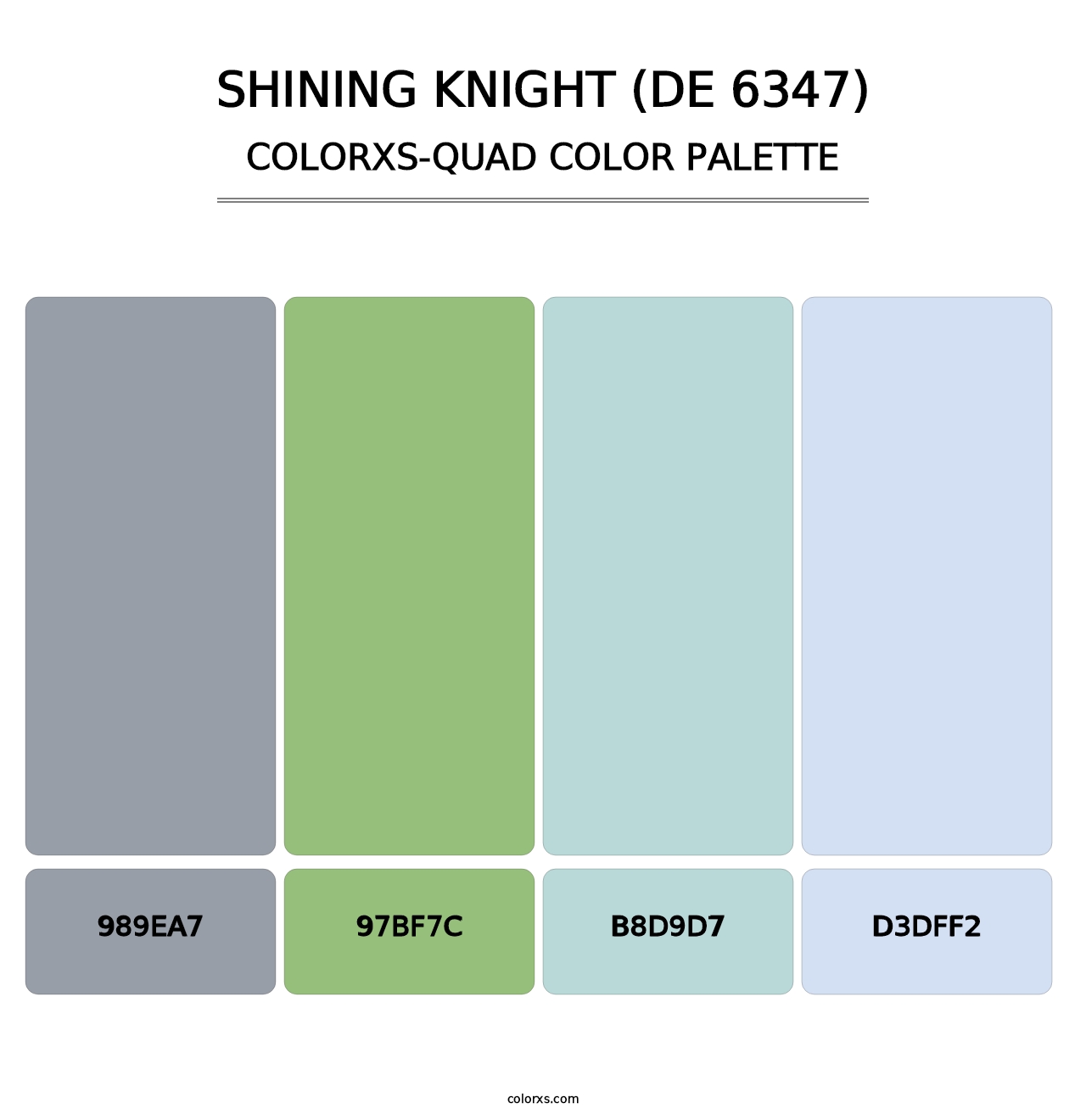 Shining Knight (DE 6347) - Colorxs Quad Palette