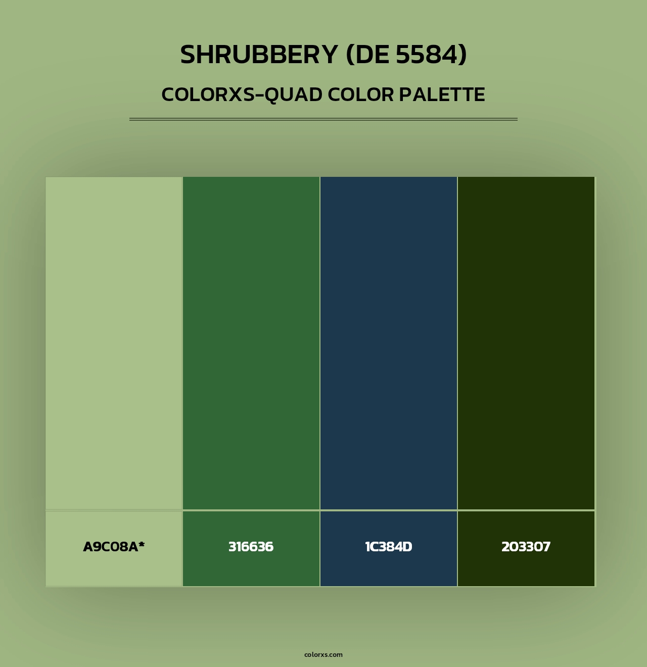 Shrubbery (DE 5584) - Colorxs Quad Palette