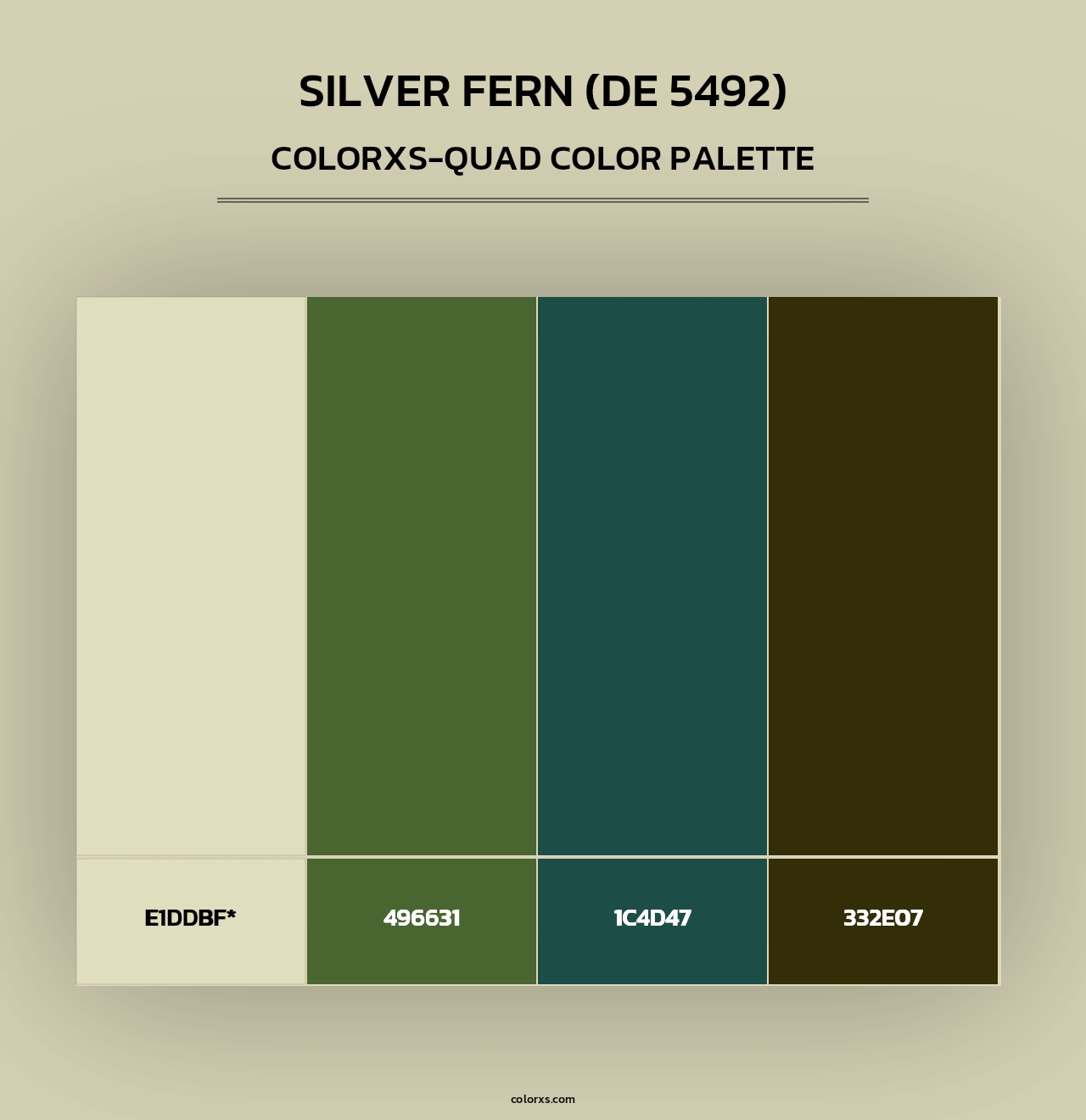 Silver Fern (DE 5492) - Colorxs Quad Palette