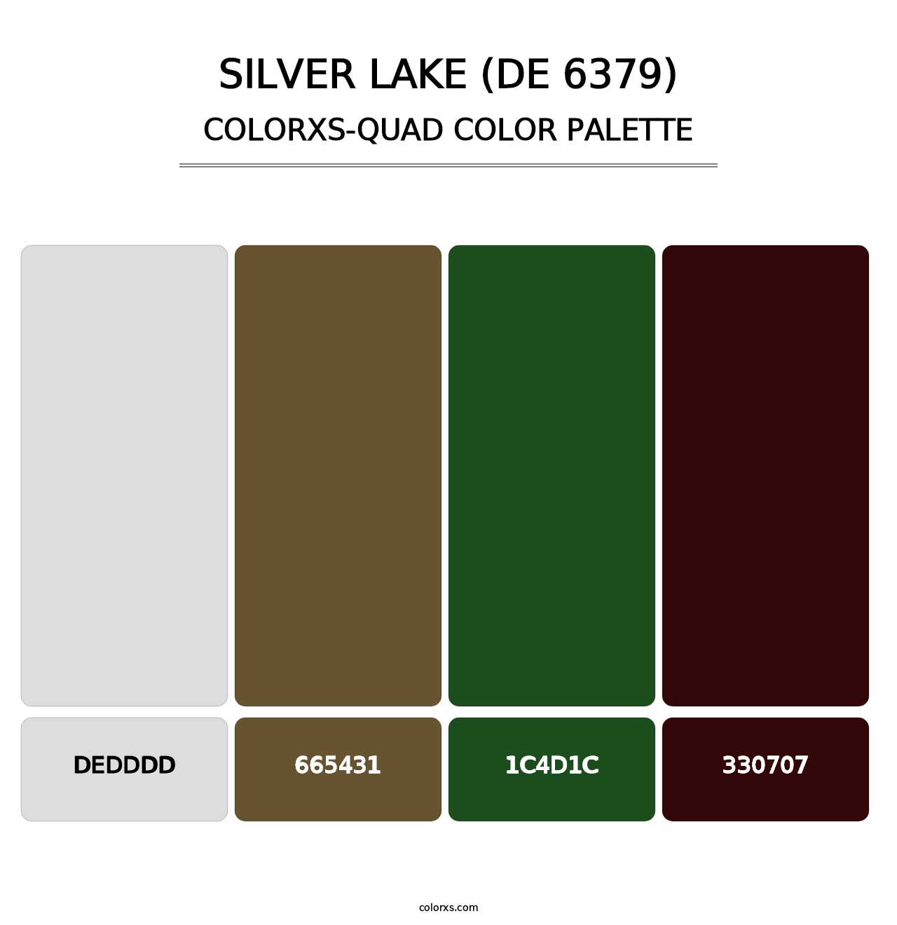Silver Lake (DE 6379) - Colorxs Quad Palette