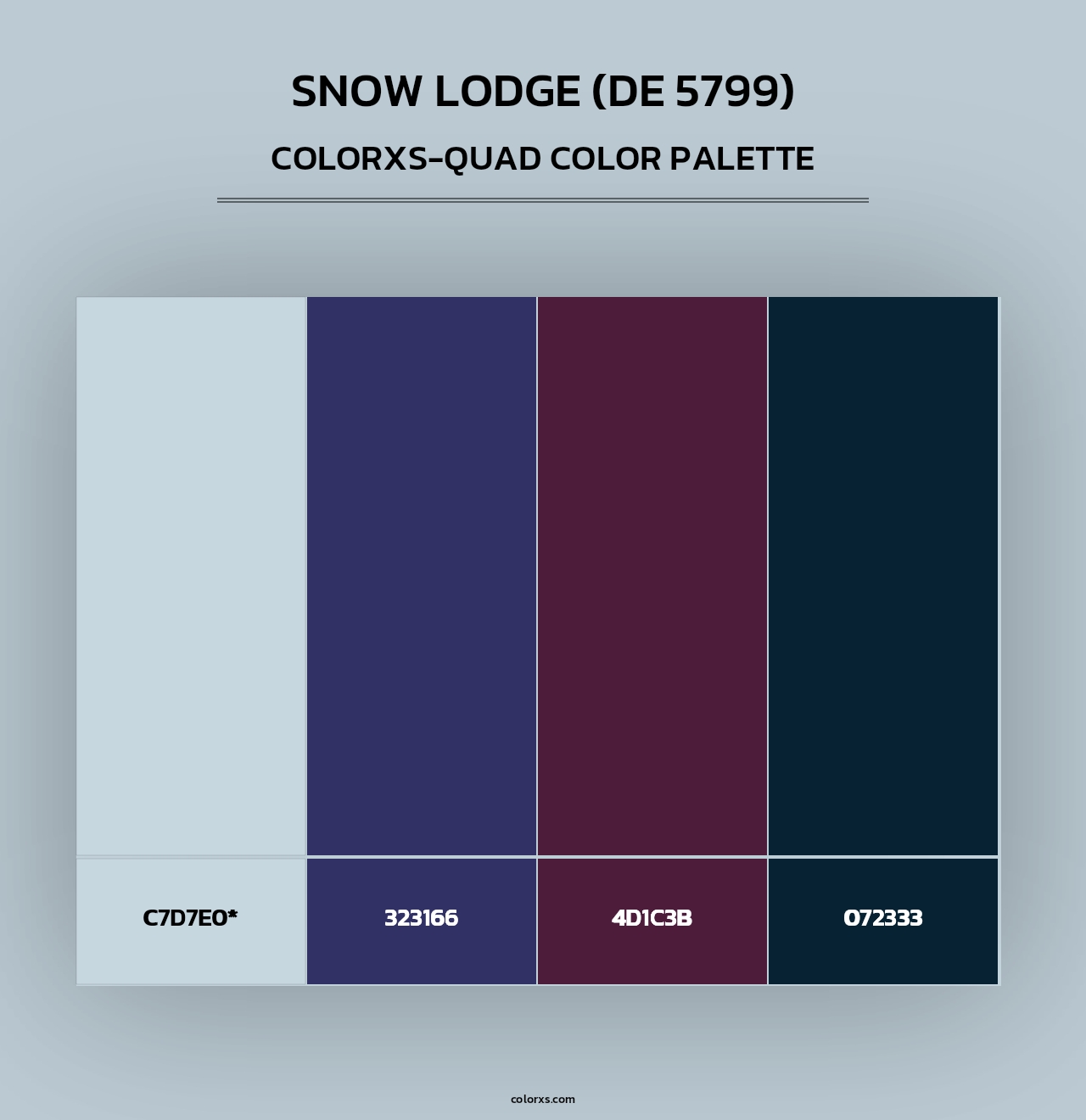 Snow Lodge (DE 5799) - Colorxs Quad Palette