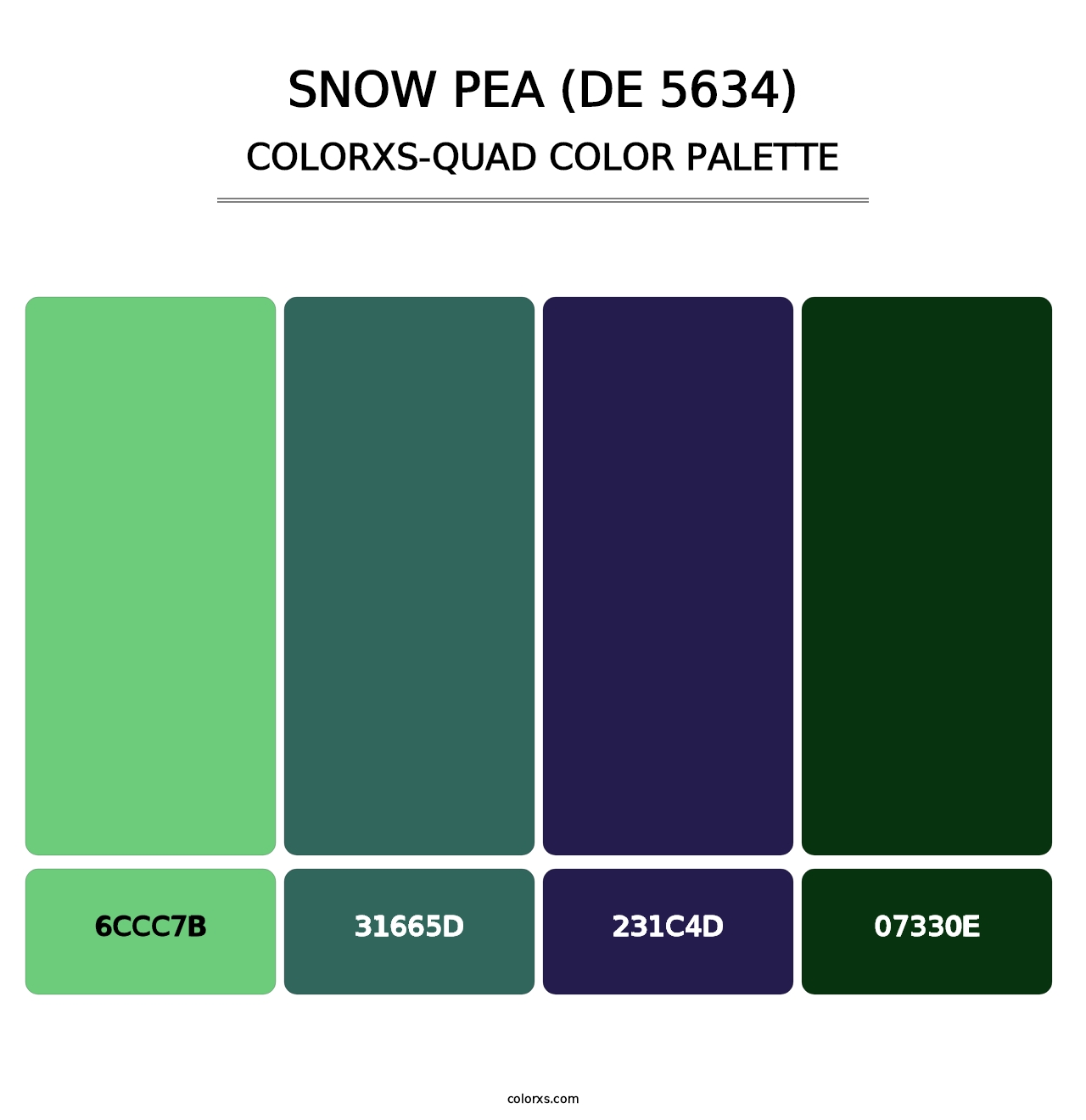 Snow Pea (DE 5634) - Colorxs Quad Palette