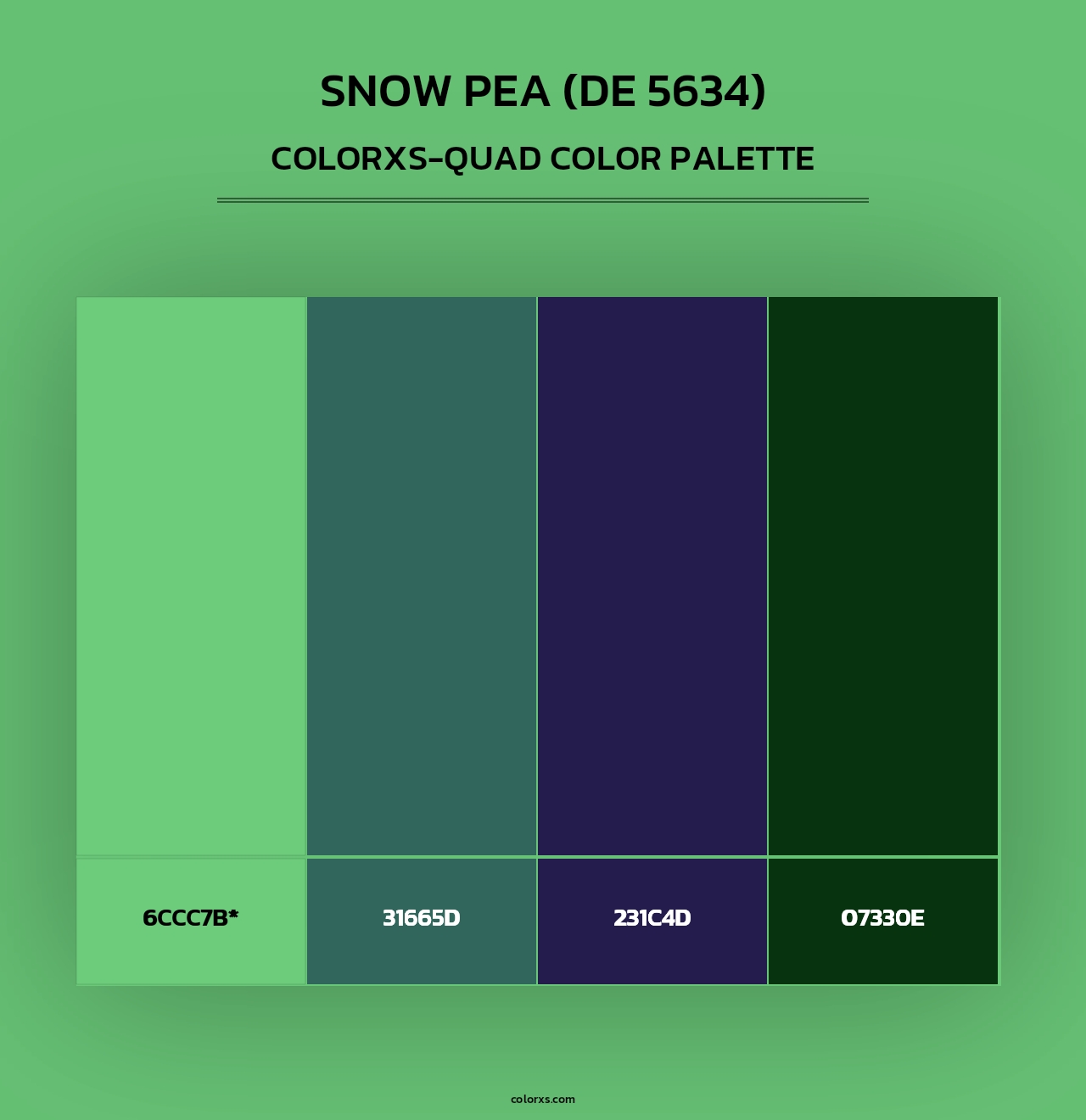 Snow Pea (DE 5634) - Colorxs Quad Palette