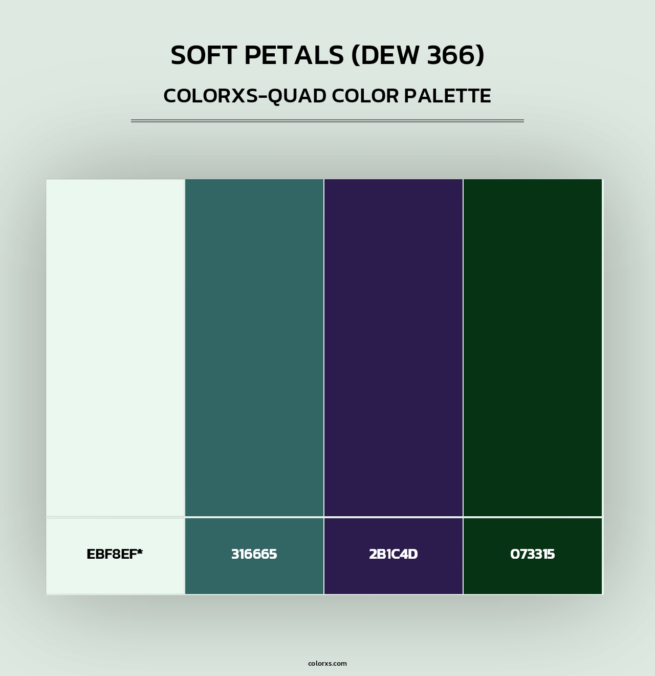 Soft Petals (DEW 366) - Colorxs Quad Palette