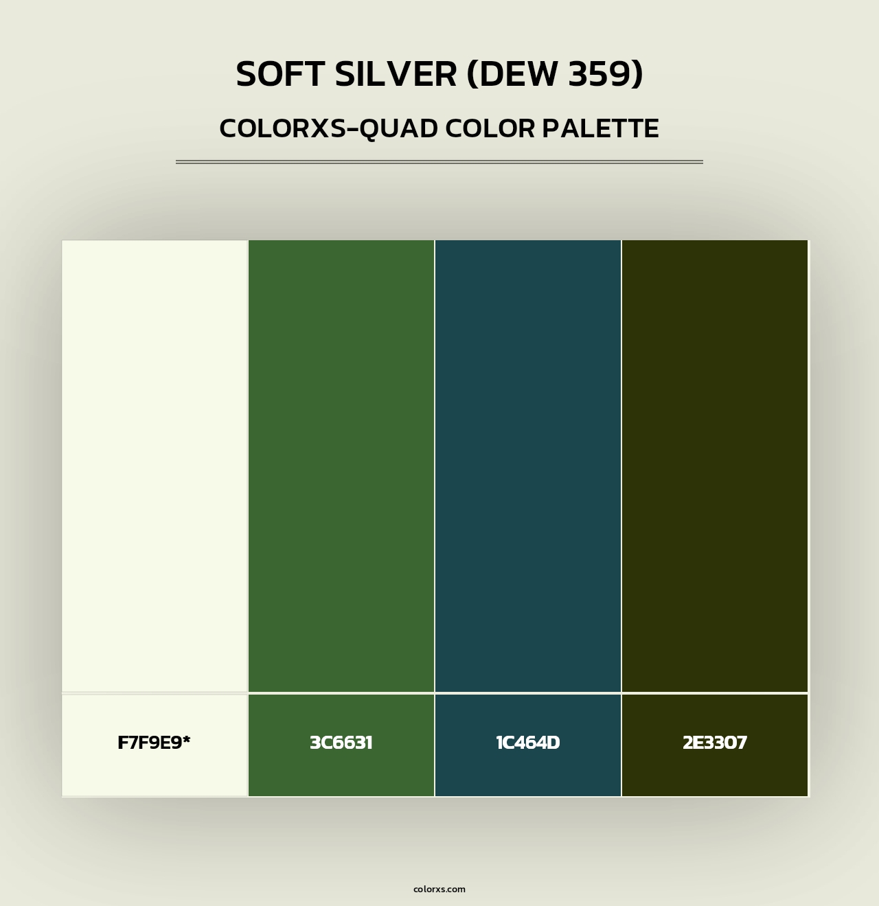 Soft Silver (DEW 359) - Colorxs Quad Palette