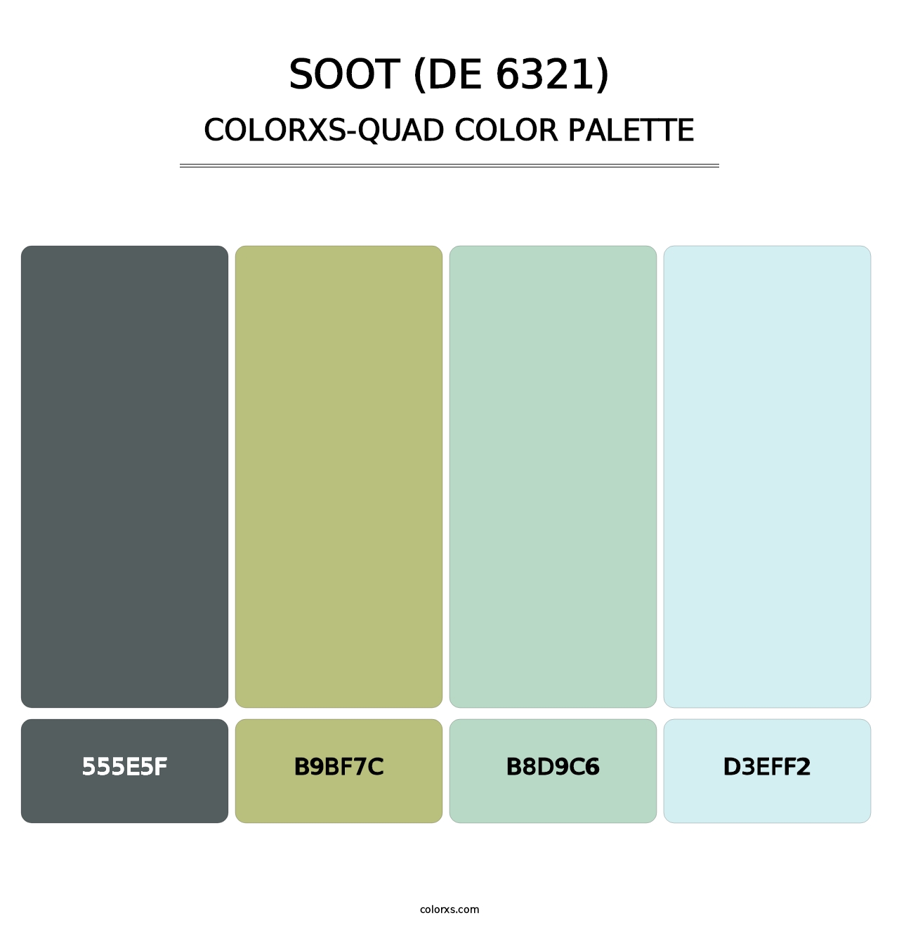 Soot (DE 6321) - Colorxs Quad Palette