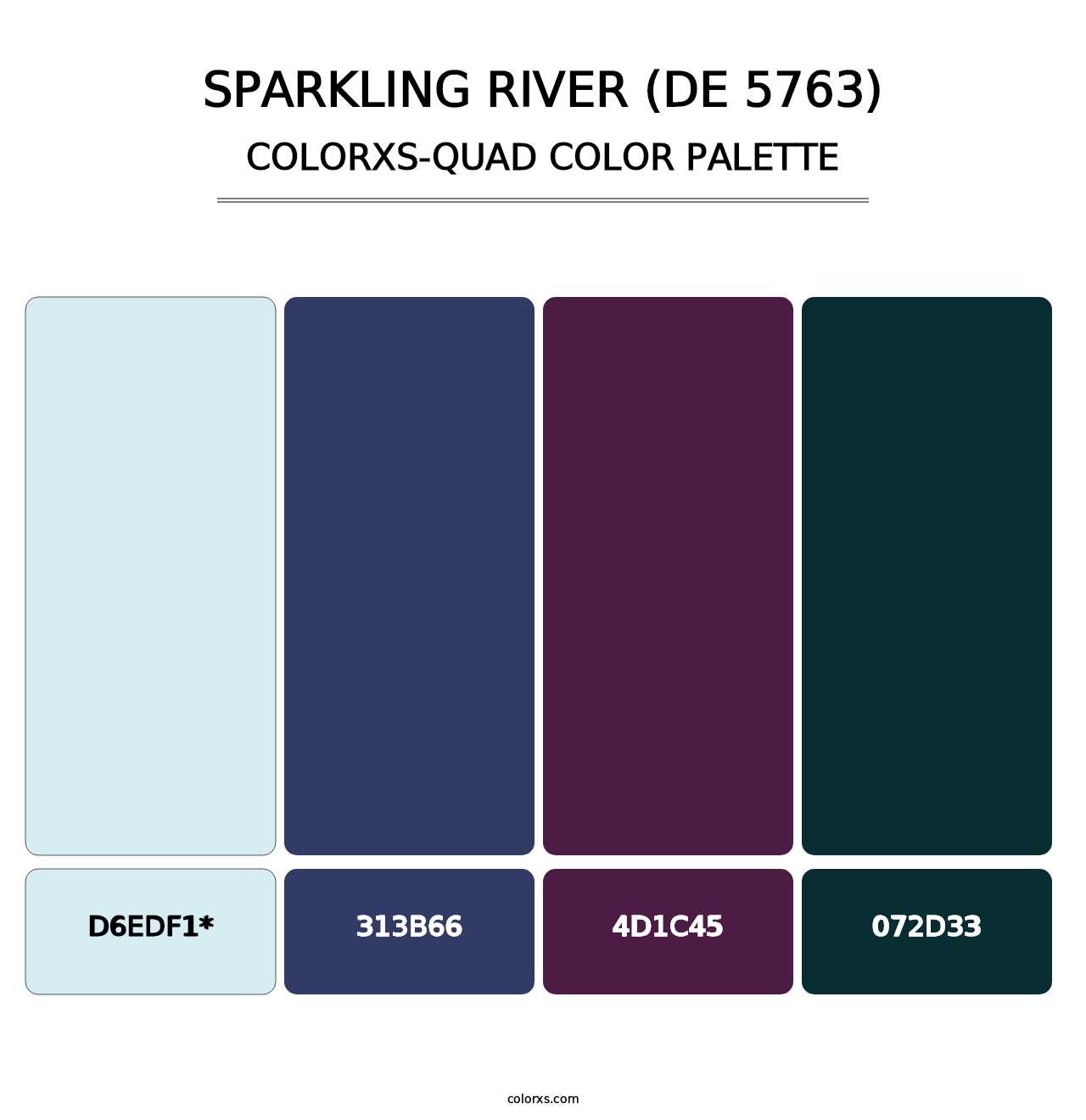 Sparkling River (DE 5763) - Colorxs Quad Palette
