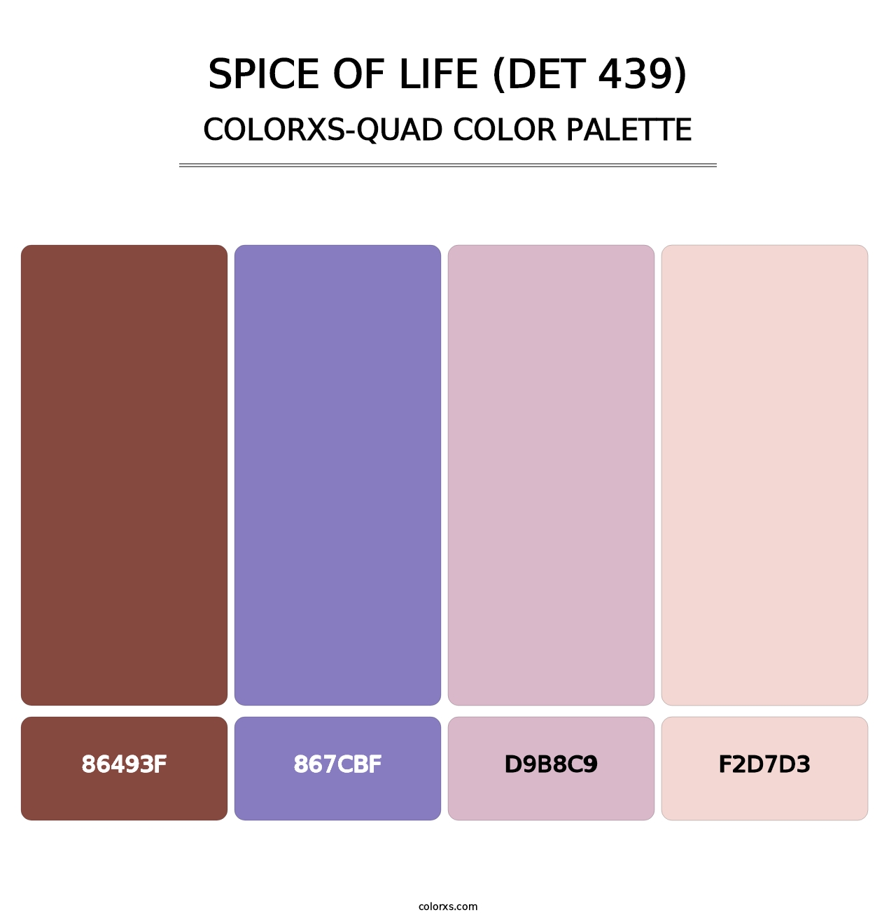 Spice of Life (DET 439) - Colorxs Quad Palette