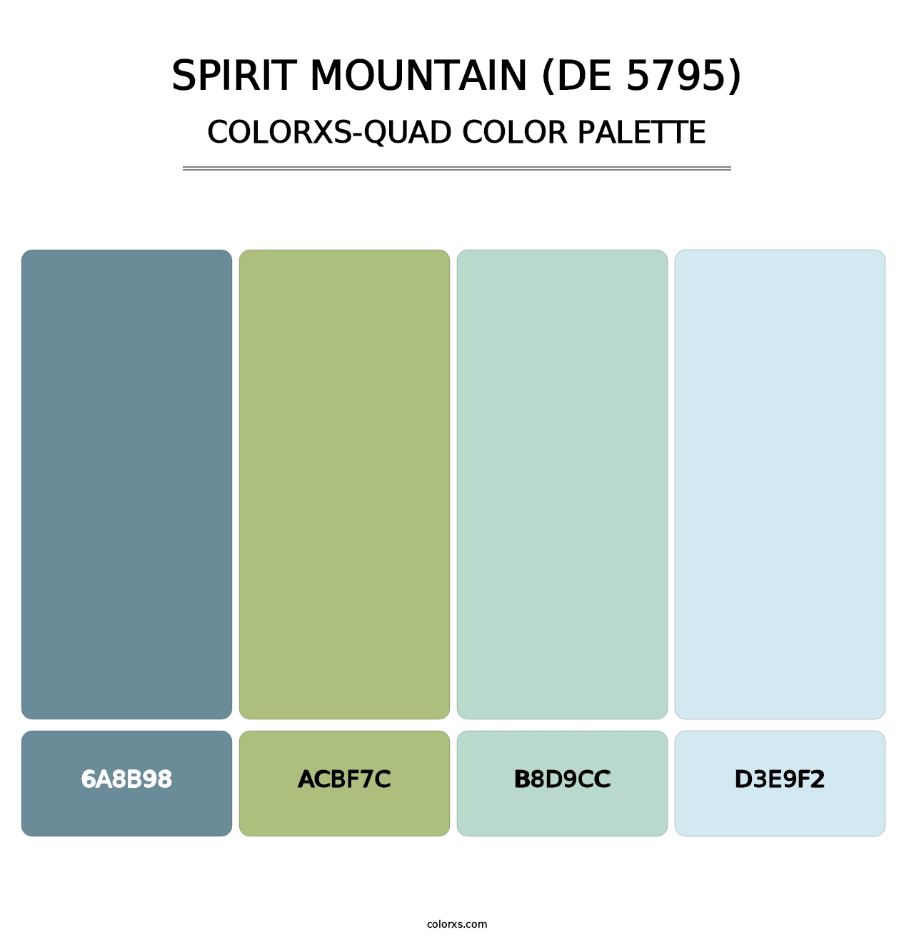 Spirit Mountain (DE 5795) - Colorxs Quad Palette