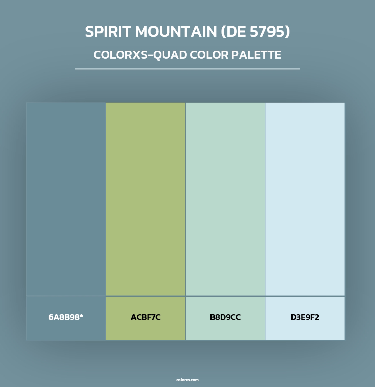 Spirit Mountain (DE 5795) - Colorxs Quad Palette