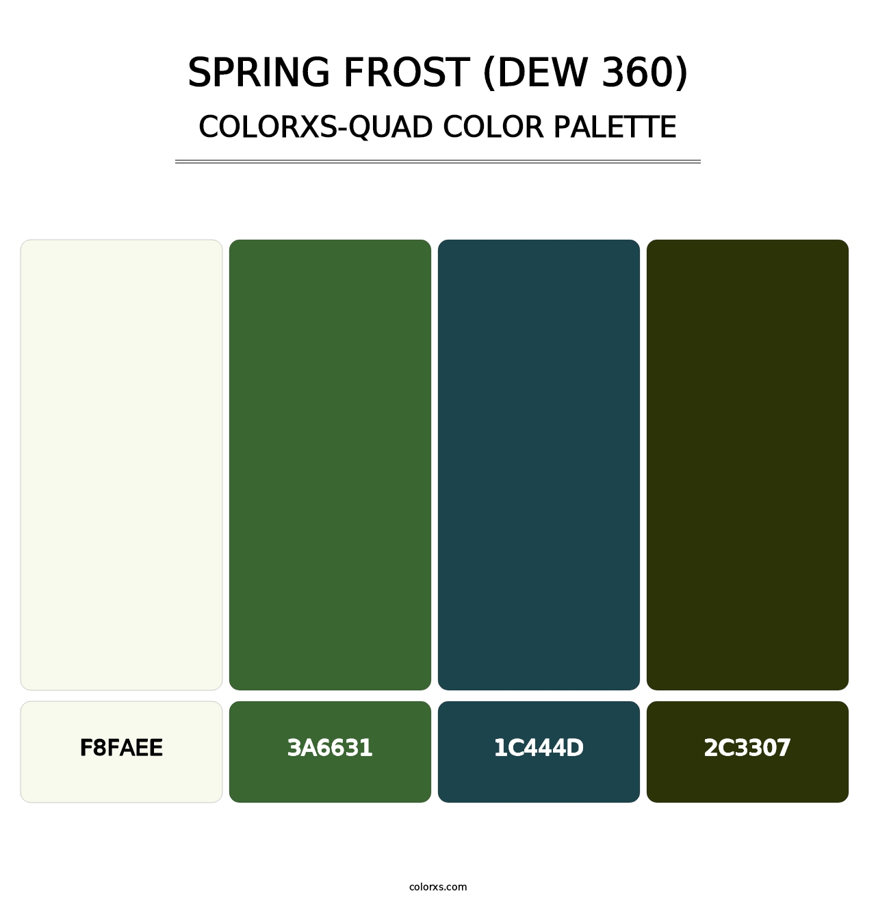 Spring Frost (DEW 360) - Colorxs Quad Palette