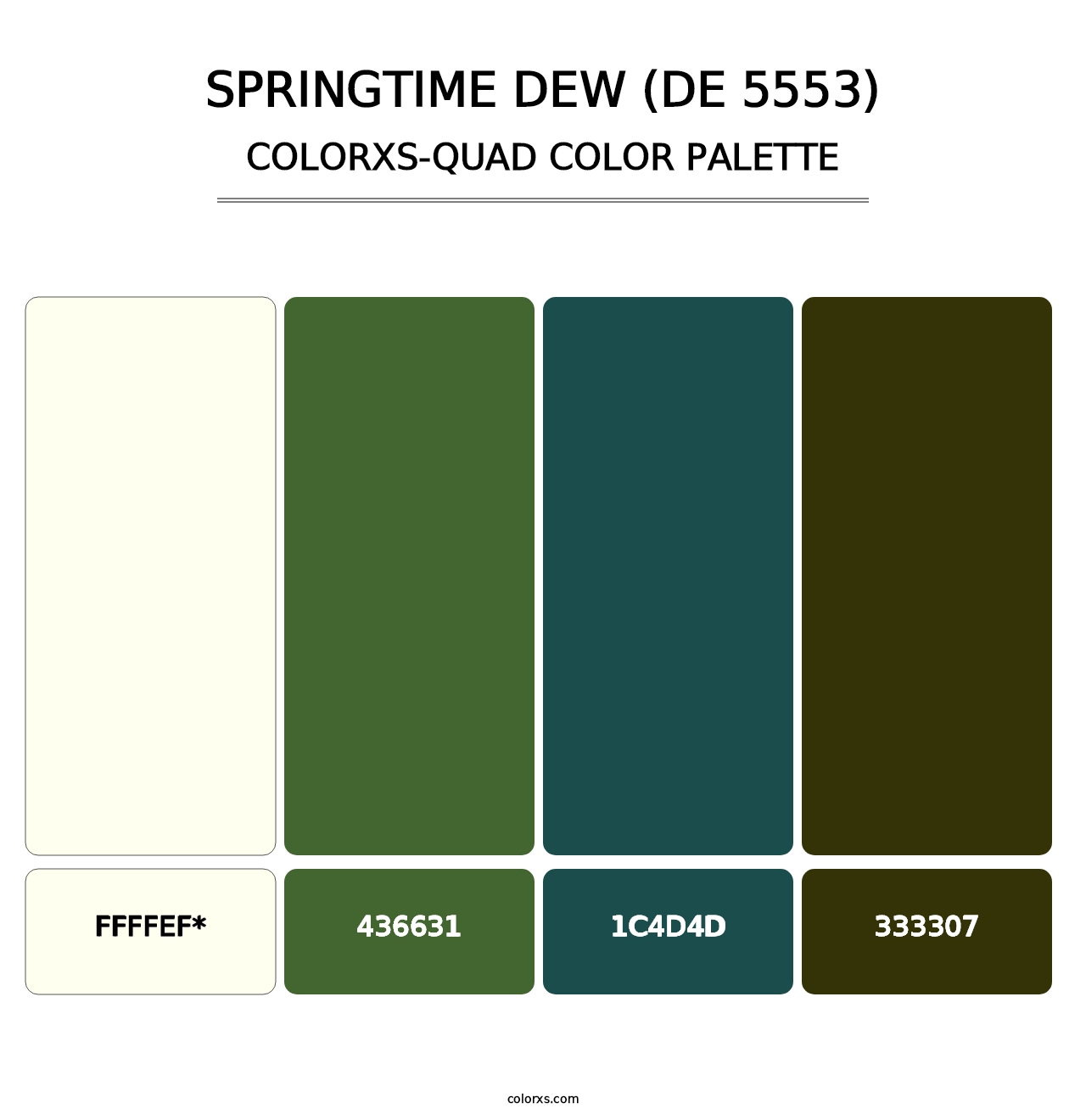 Springtime Dew (DE 5553) - Colorxs Quad Palette