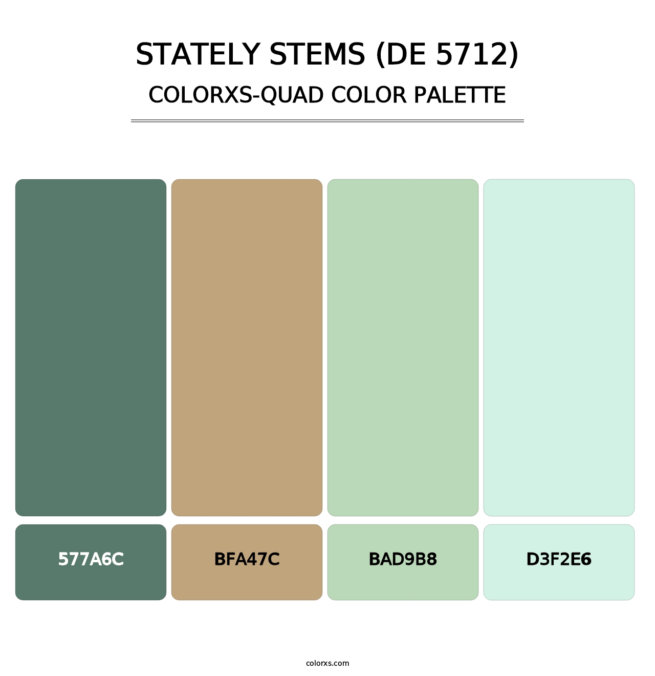 Stately Stems (DE 5712) - Colorxs Quad Palette
