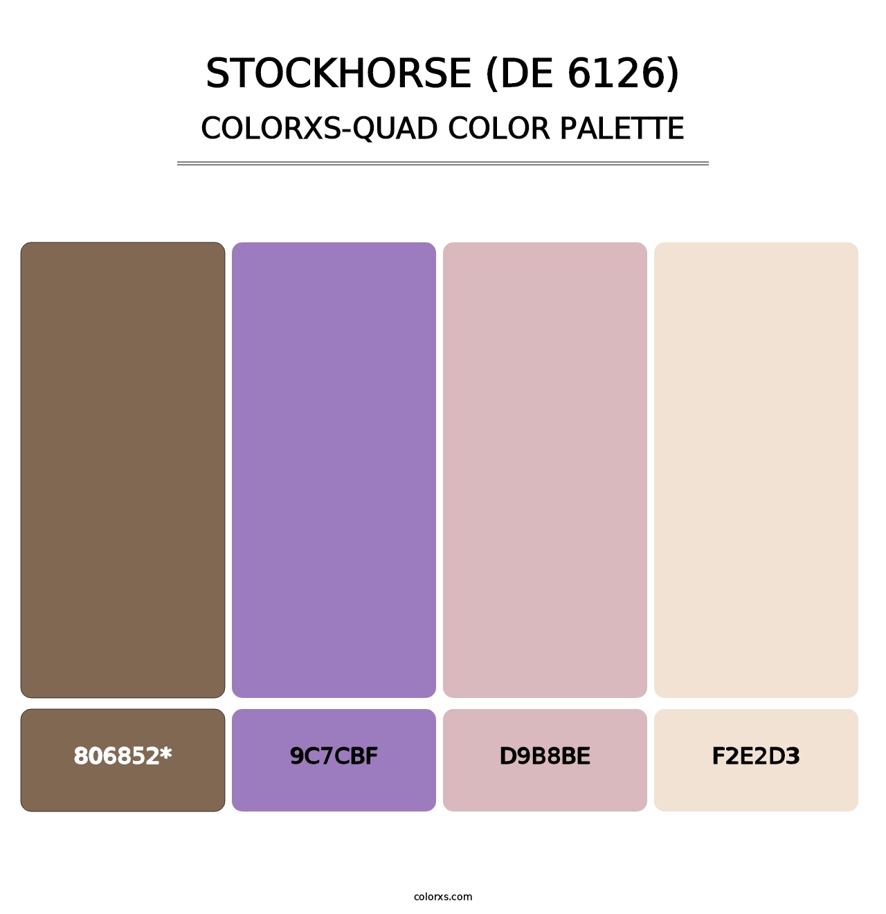 Stockhorse (DE 6126) - Colorxs Quad Palette