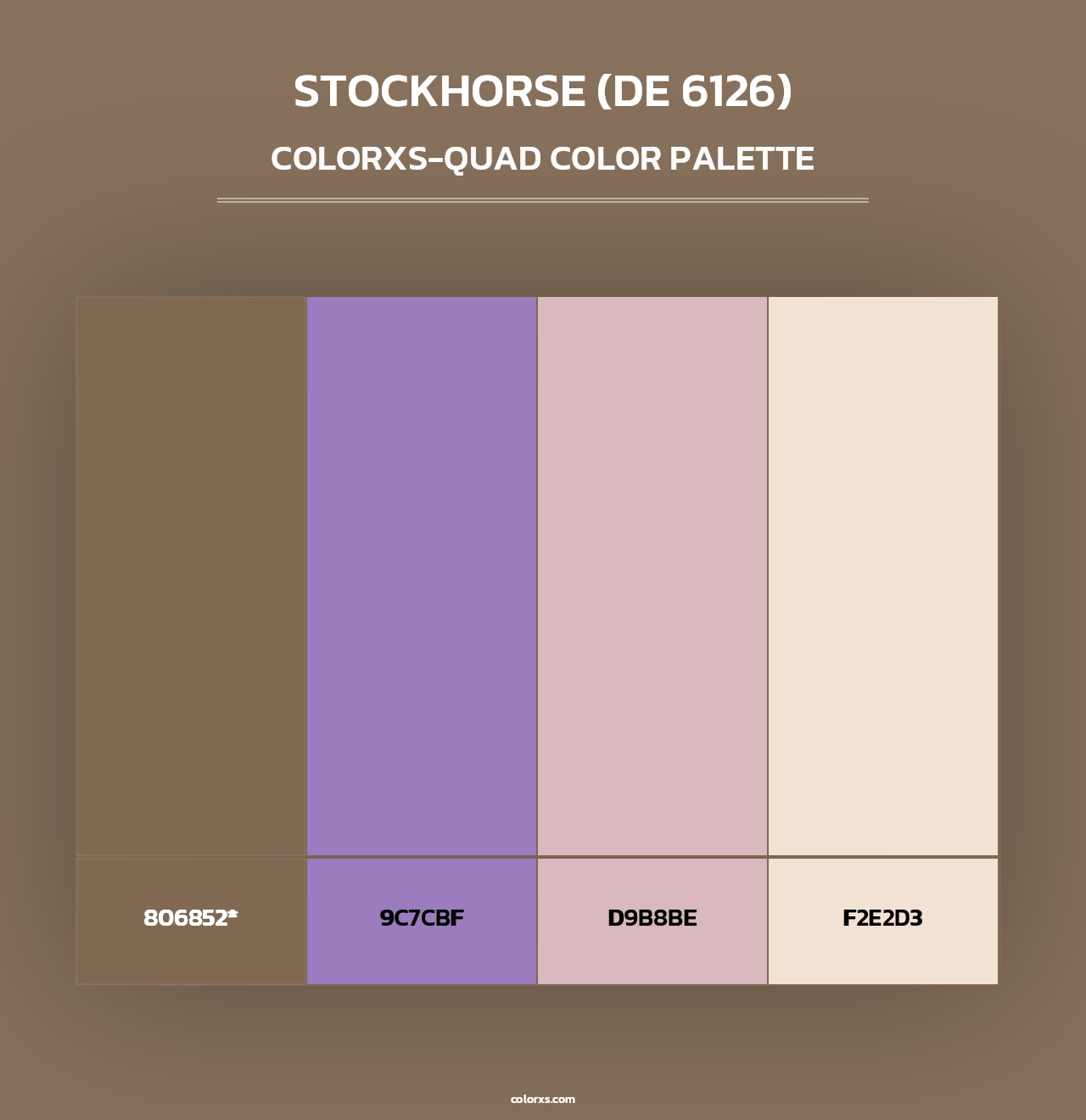 Stockhorse (DE 6126) - Colorxs Quad Palette