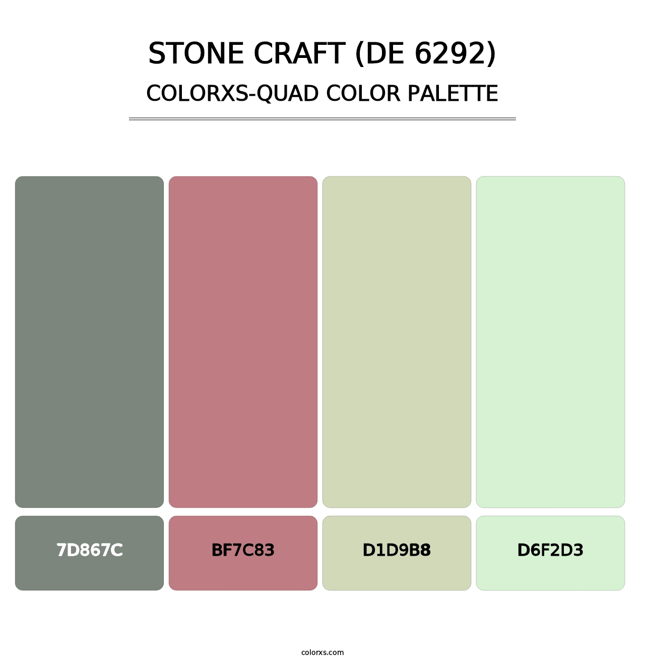 Stone Craft (DE 6292) - Colorxs Quad Palette